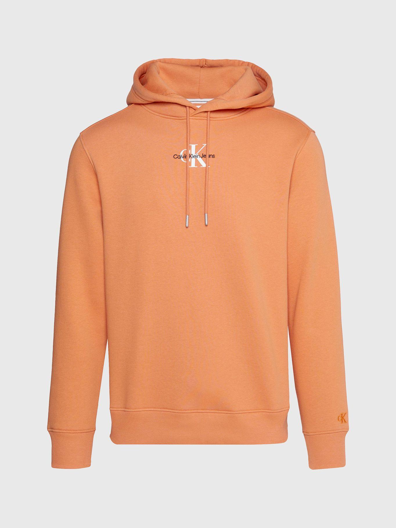Polerón Hoddie Monologo Naranja Calvin Klein-4