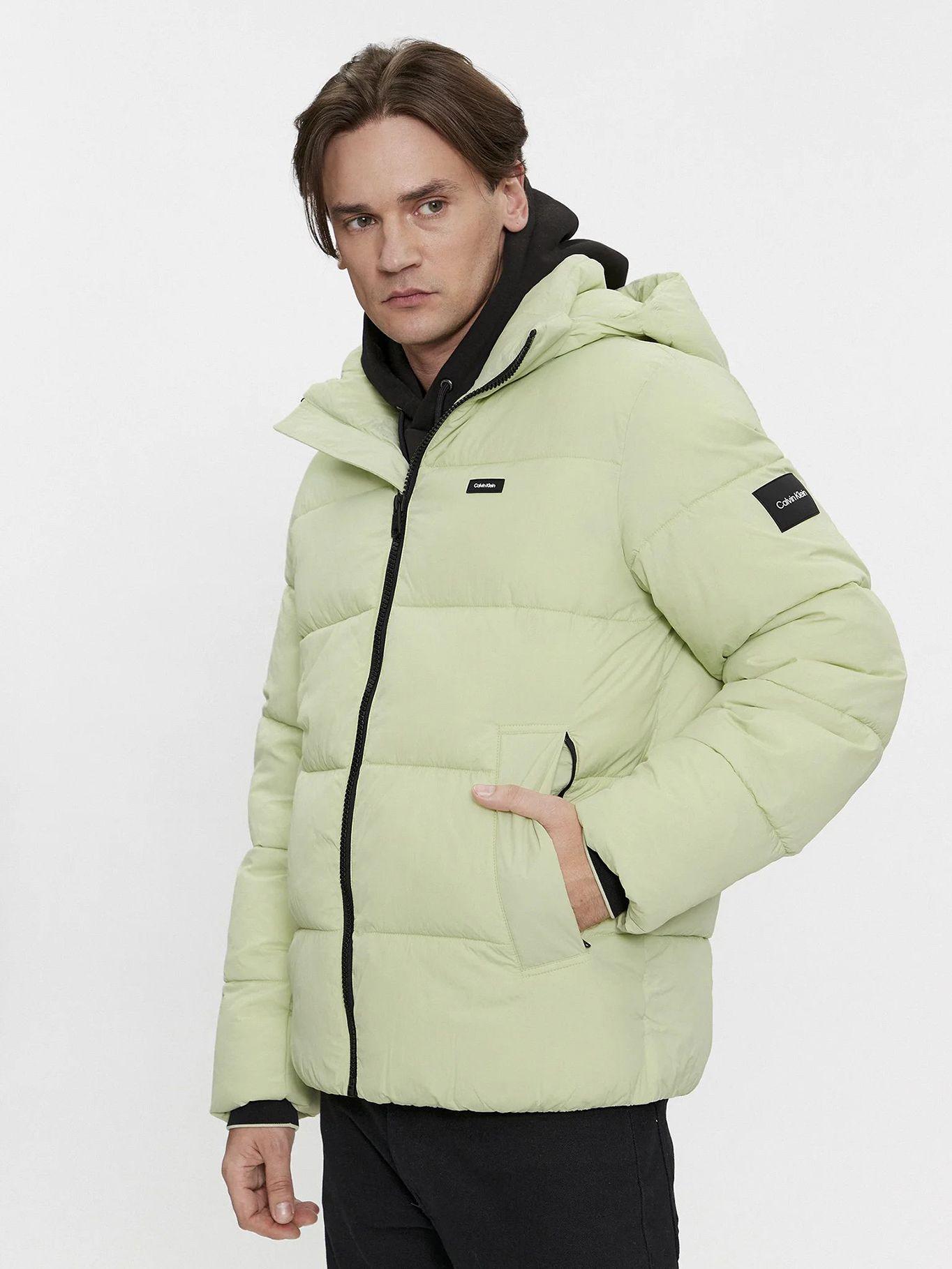 Parka Crinkle Nylon Puffer Verde LE9 Calvin Klein-0