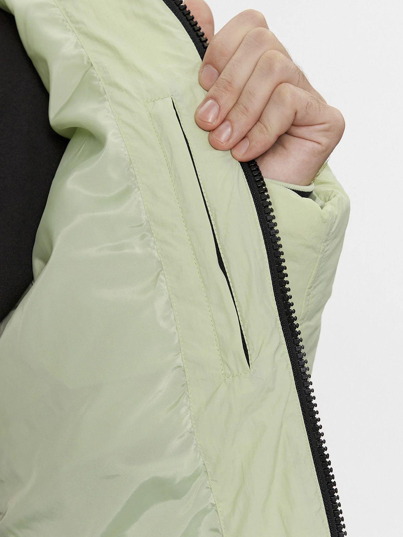Parka Crinkle Nylon Puffer Verde LE9 Calvin Klein-6