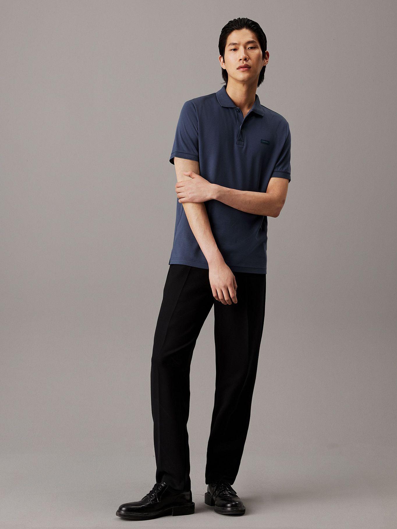 Polo Liquid Touch Slim Azul Calvin Klein-1