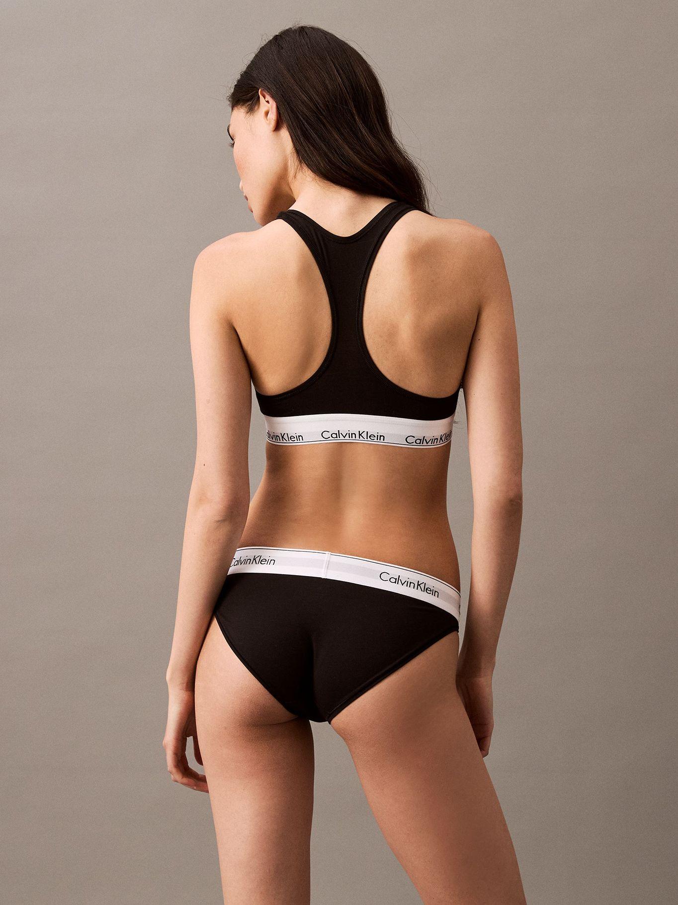Bikini Modern Cotton Negro Calvin Klein-2