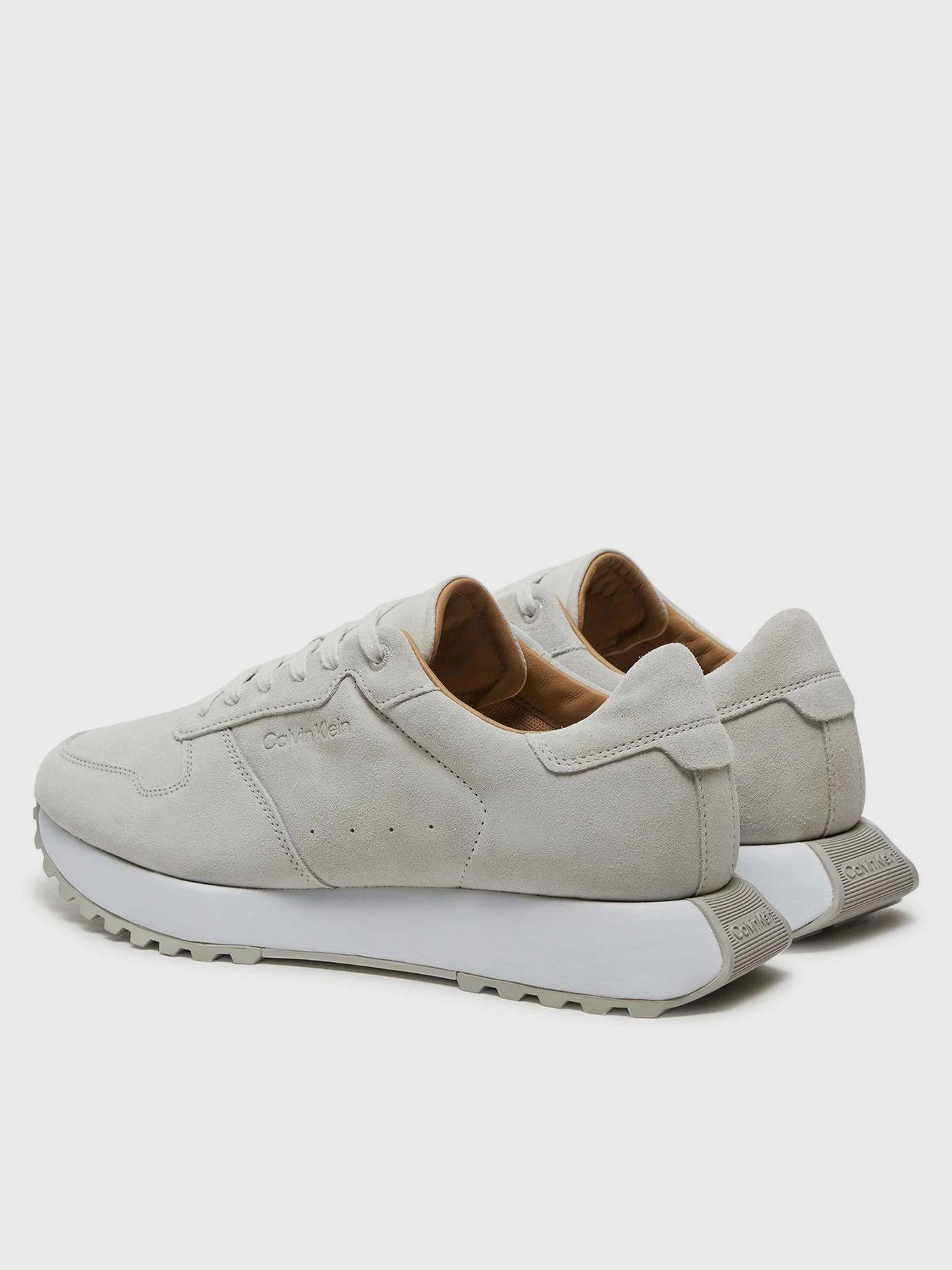 Zapatillas Low Top Lace Up Suede Gris Calvin Klein-1