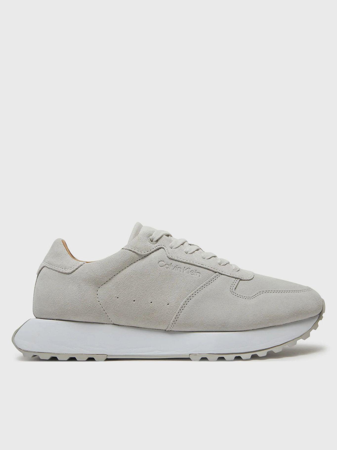 Zapatillas Low Top Lace Up Suede Gris Calvin Klein-4