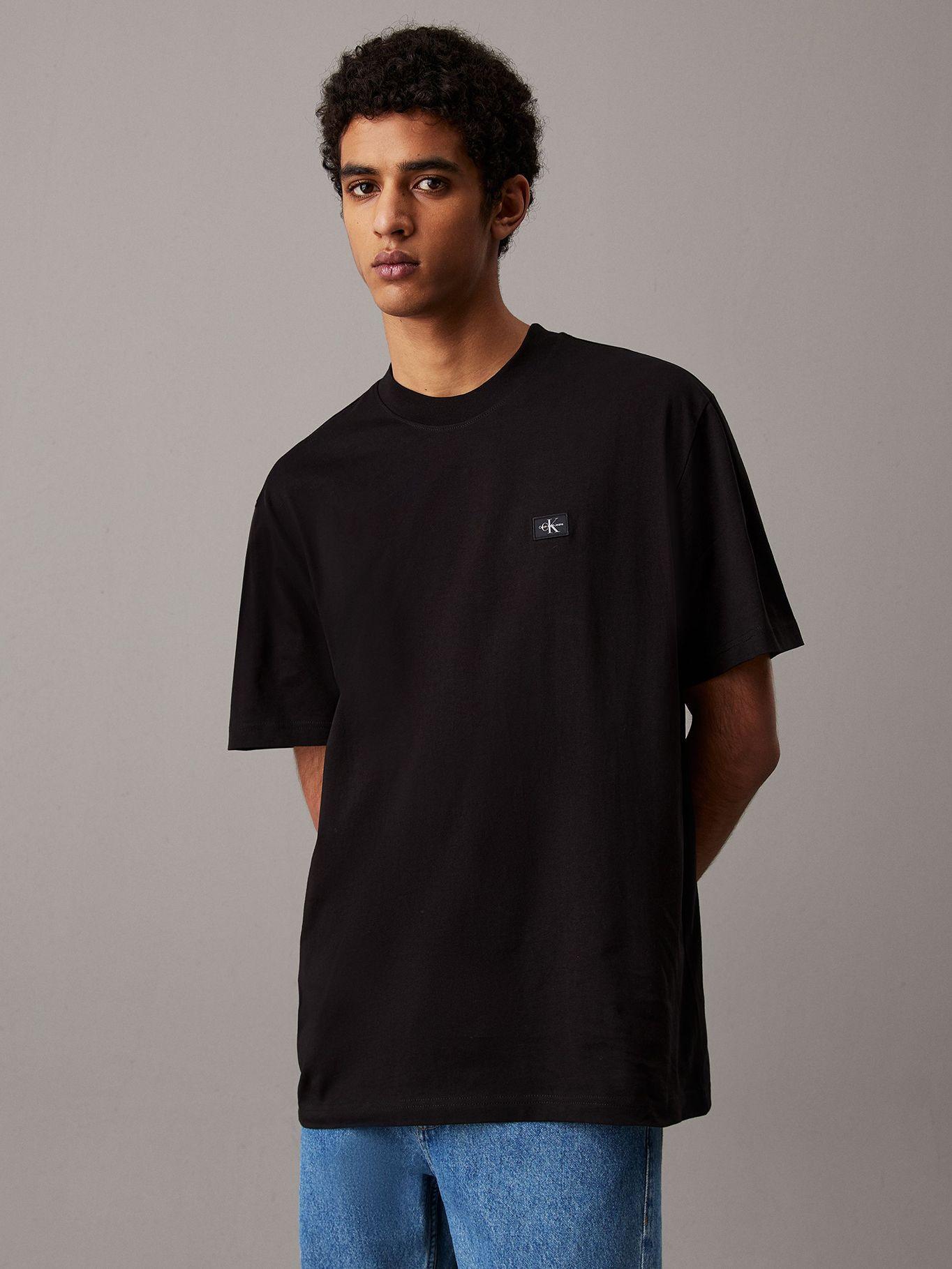 Polera relaxed con etiqueta Negro Calvin Klein-0