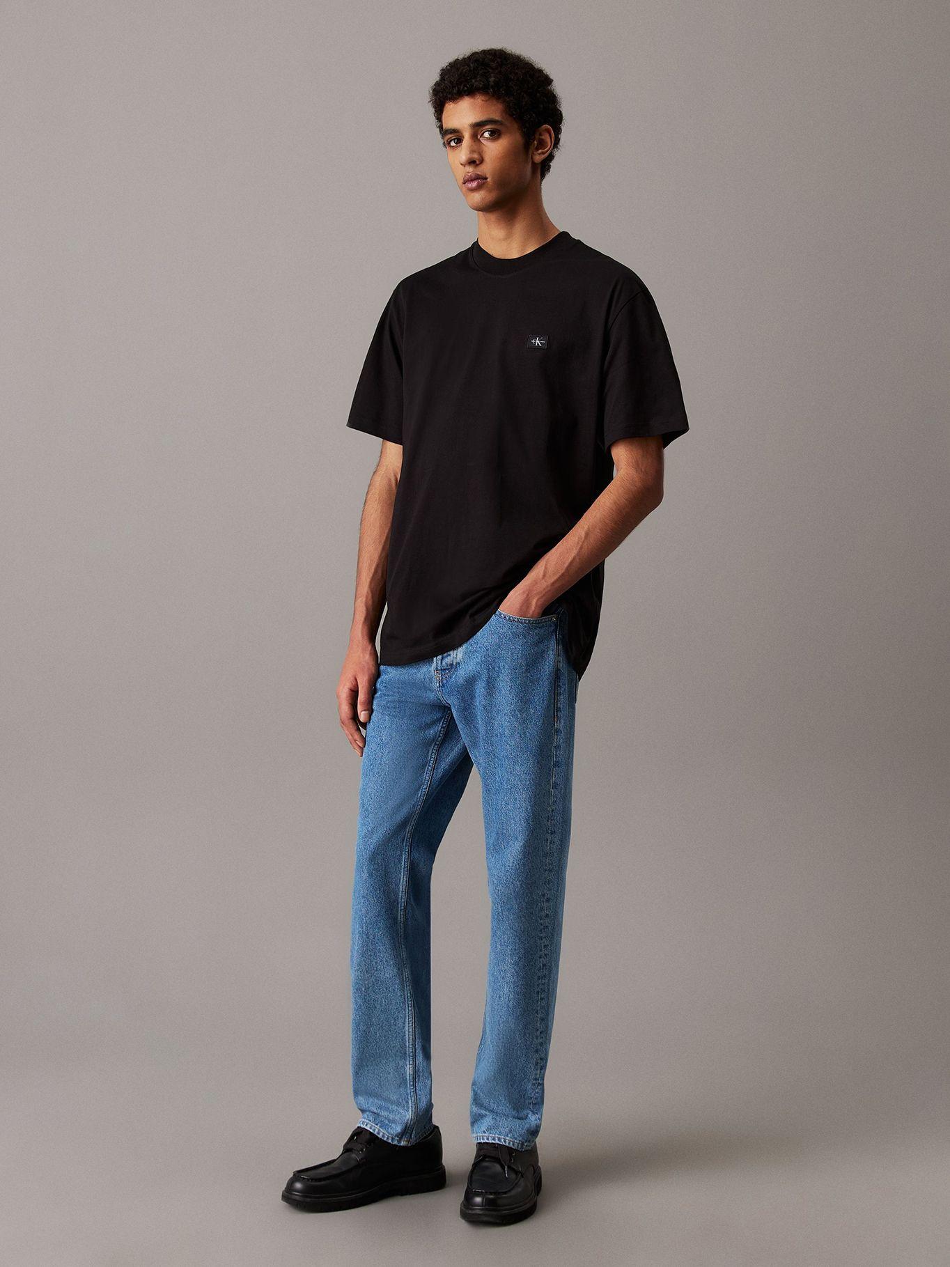 Polera relaxed con etiqueta Negro Calvin Klein-1