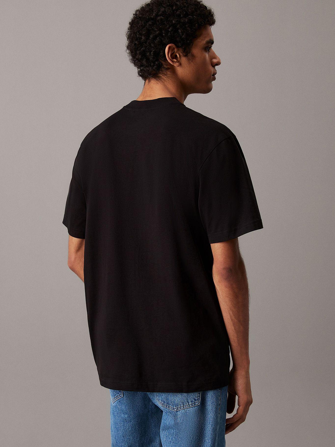 Polera relaxed con etiqueta Negro Calvin Klein-2