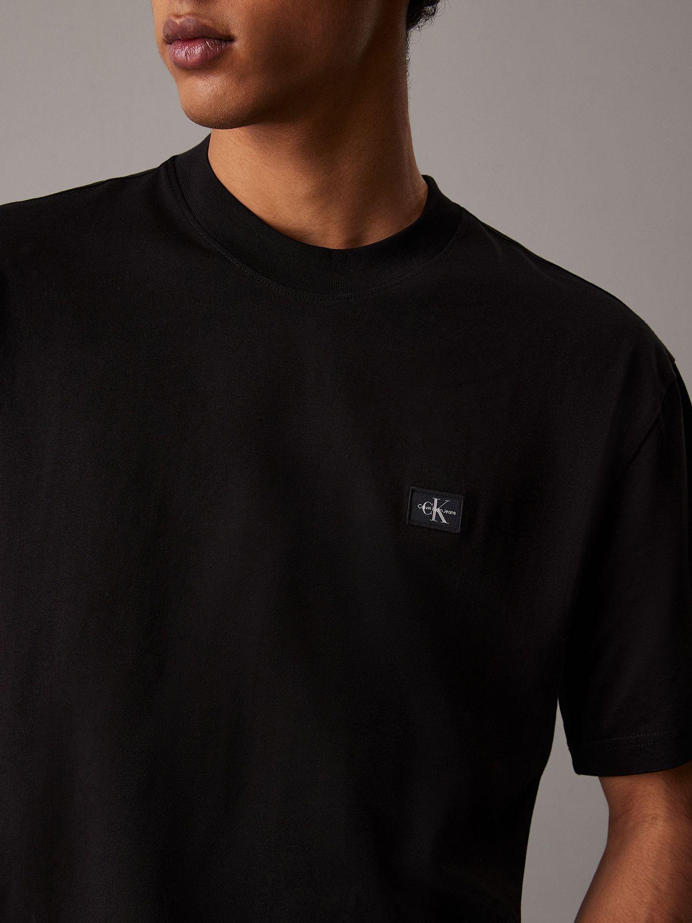 Polera relaxed con etiqueta Negro Calvin Klein-3