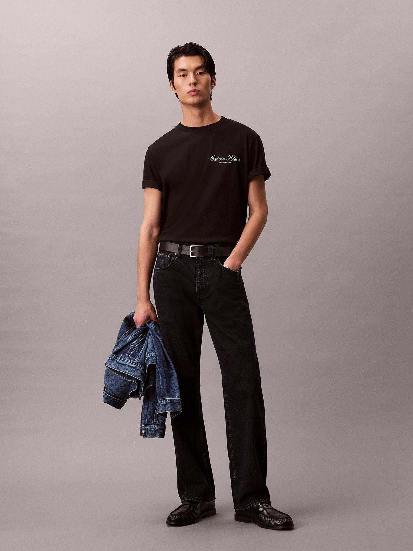 Polera con Logo Gráfico Negro Calvin Klein-1