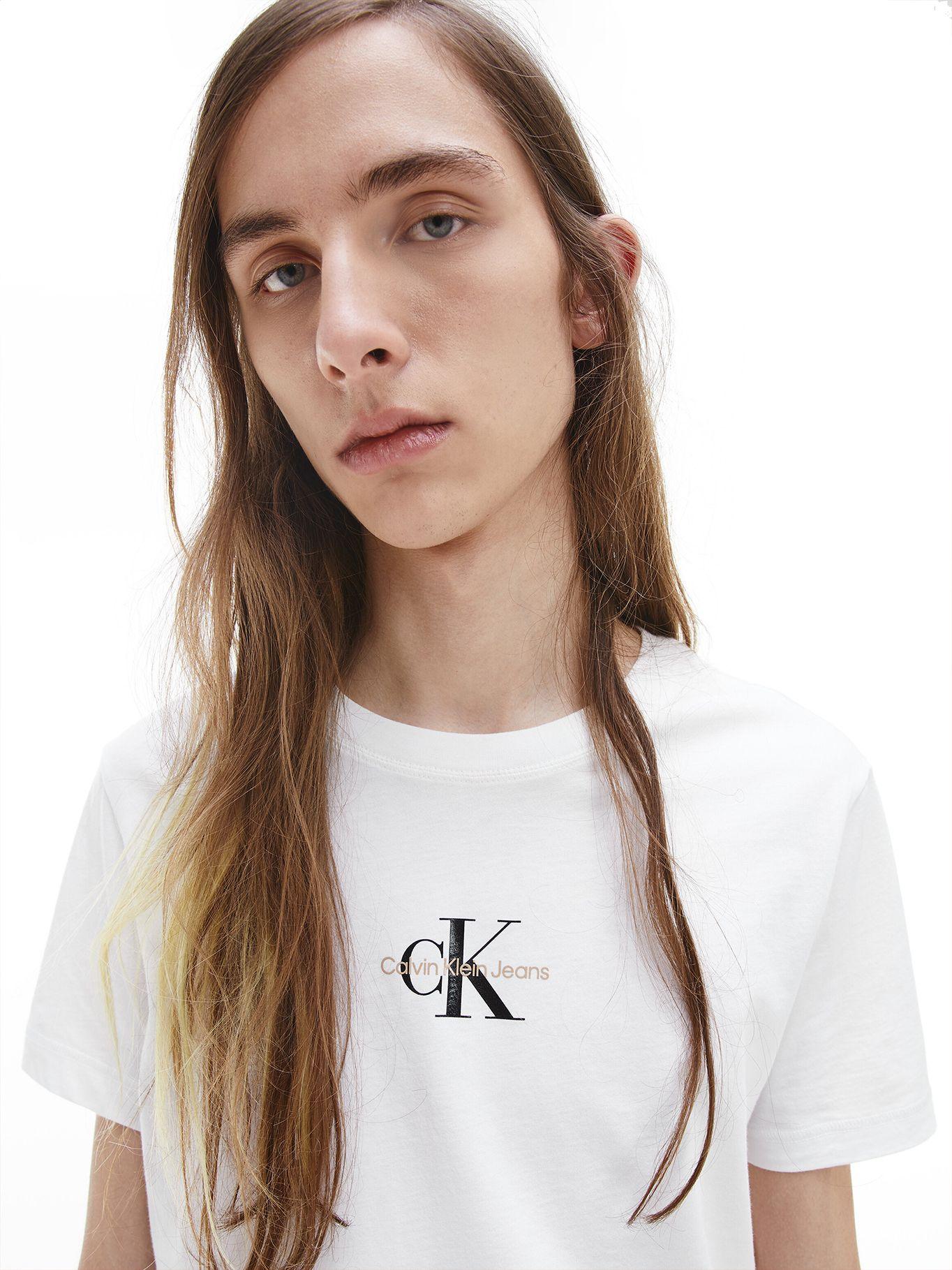 Polera Monogram Logo Blanco SP22 Calvin Klein-3