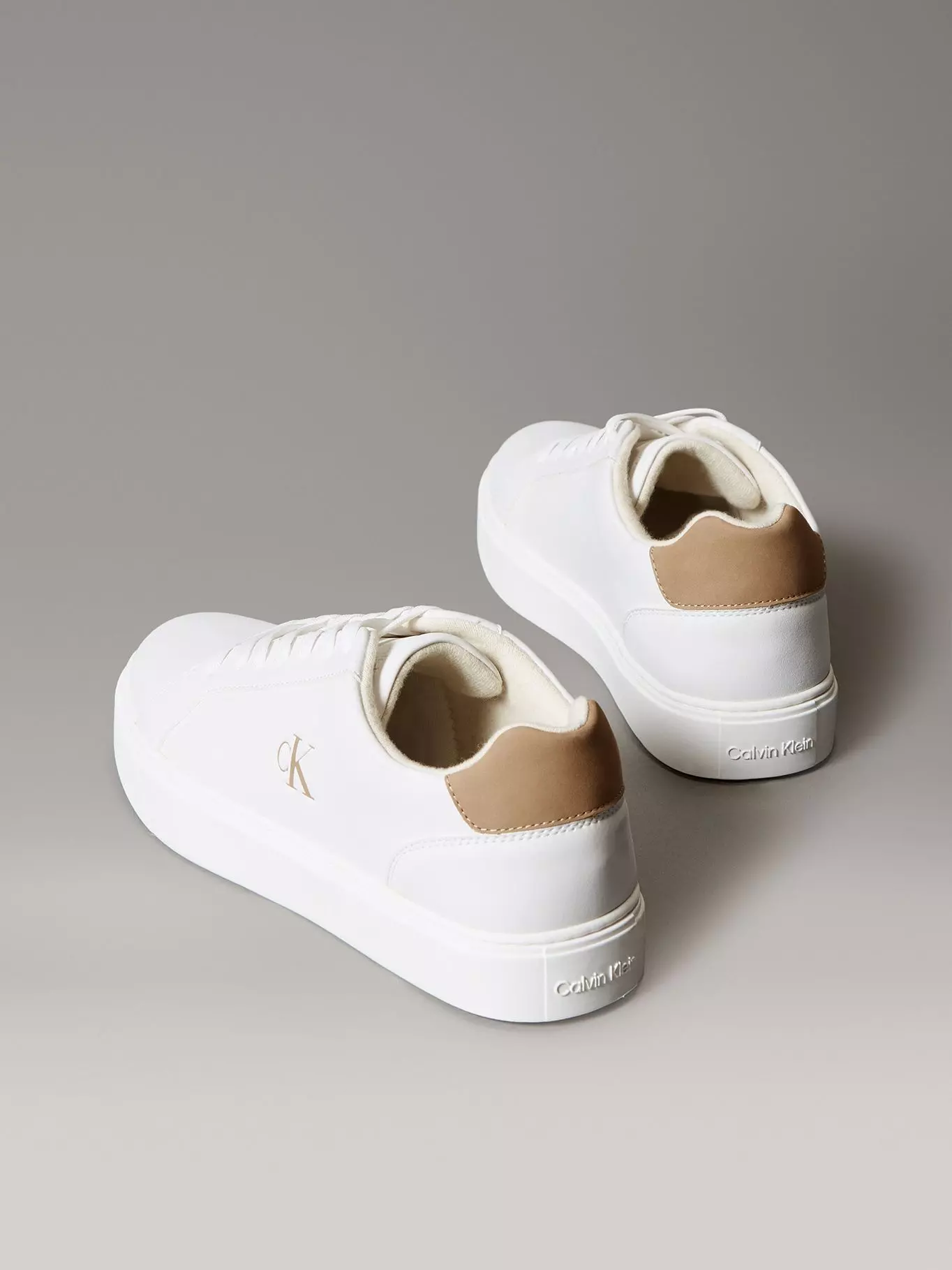 Zapatillas con Suela Gruesa Blanco Calvin Klein-1