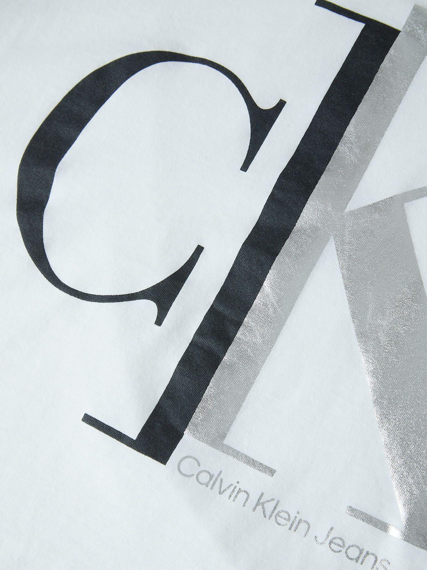 Polera Niña Spli Monogram Blanco Calvin Klein-2