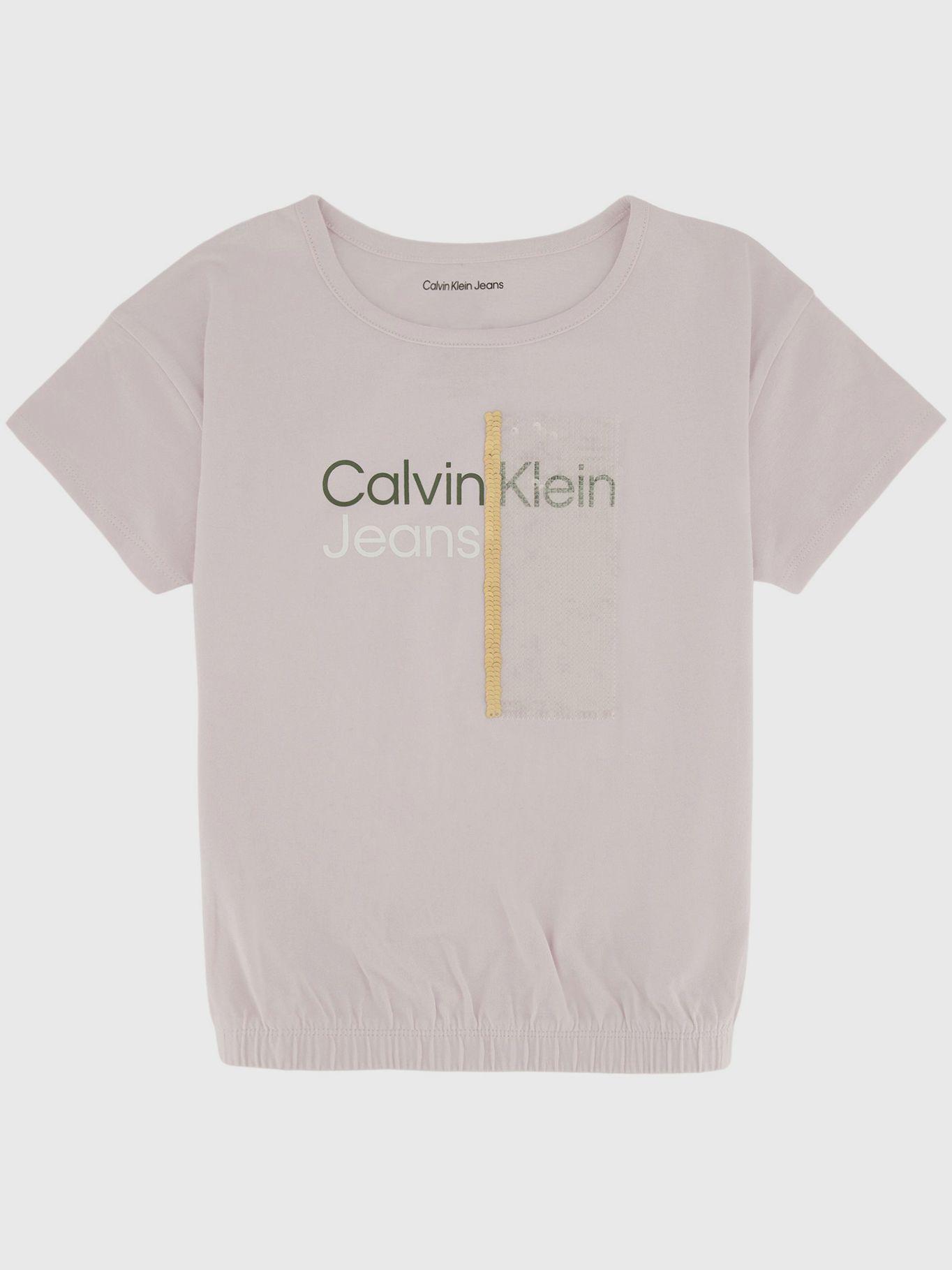 Polera Niña Ck Sequin Rosado Calvin Klein-0