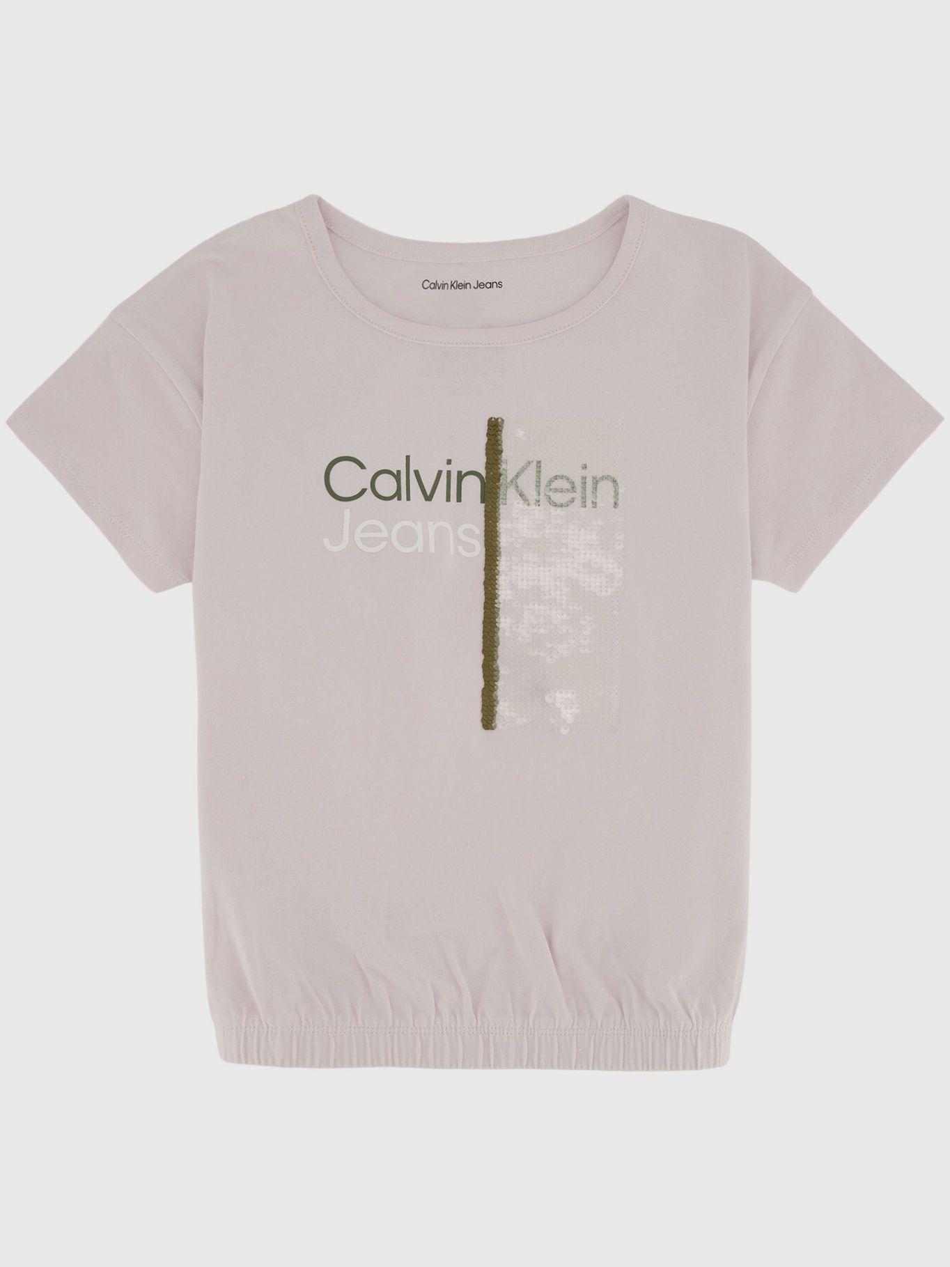 Polera Niña Ck Sequin Rosado Calvin Klein-1