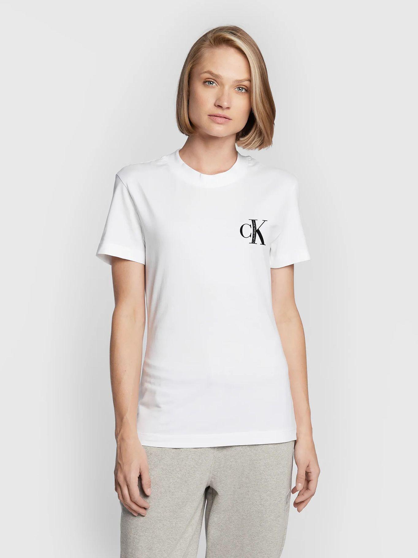 Polera Ck Institutional Blanco Calvin Klein-0