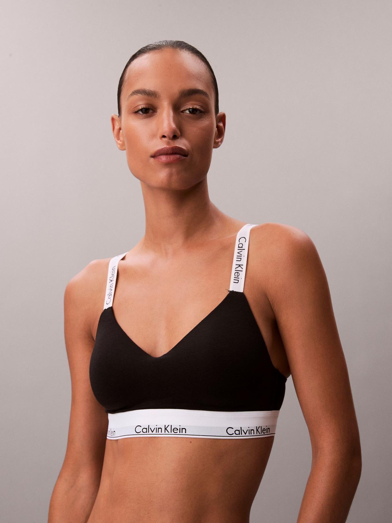 Brasier Icon Cotton Modal Negro Calvin Klein-4