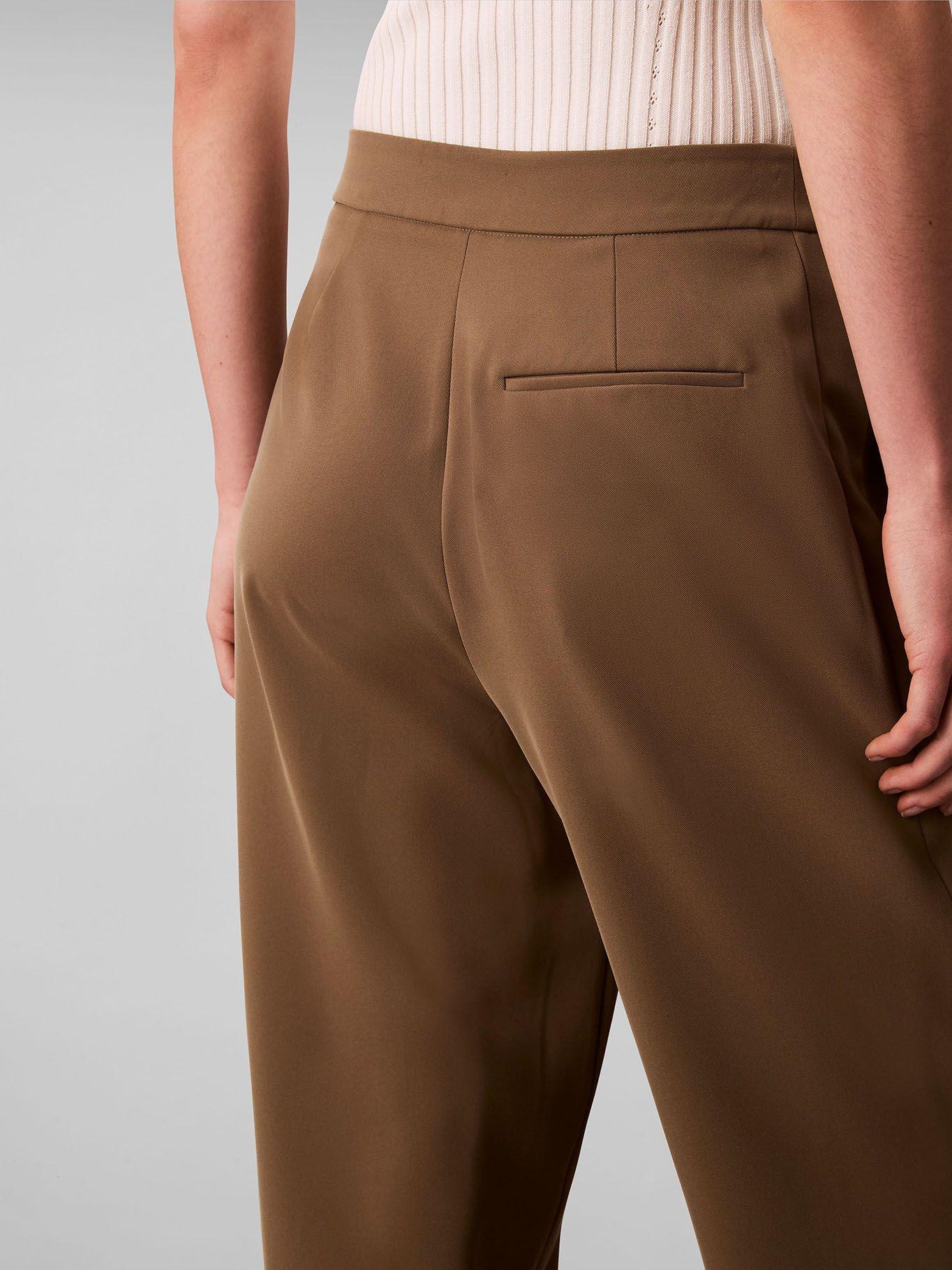 Pantalón Recto De Sarga Tailored Verde Calvin Klein-3