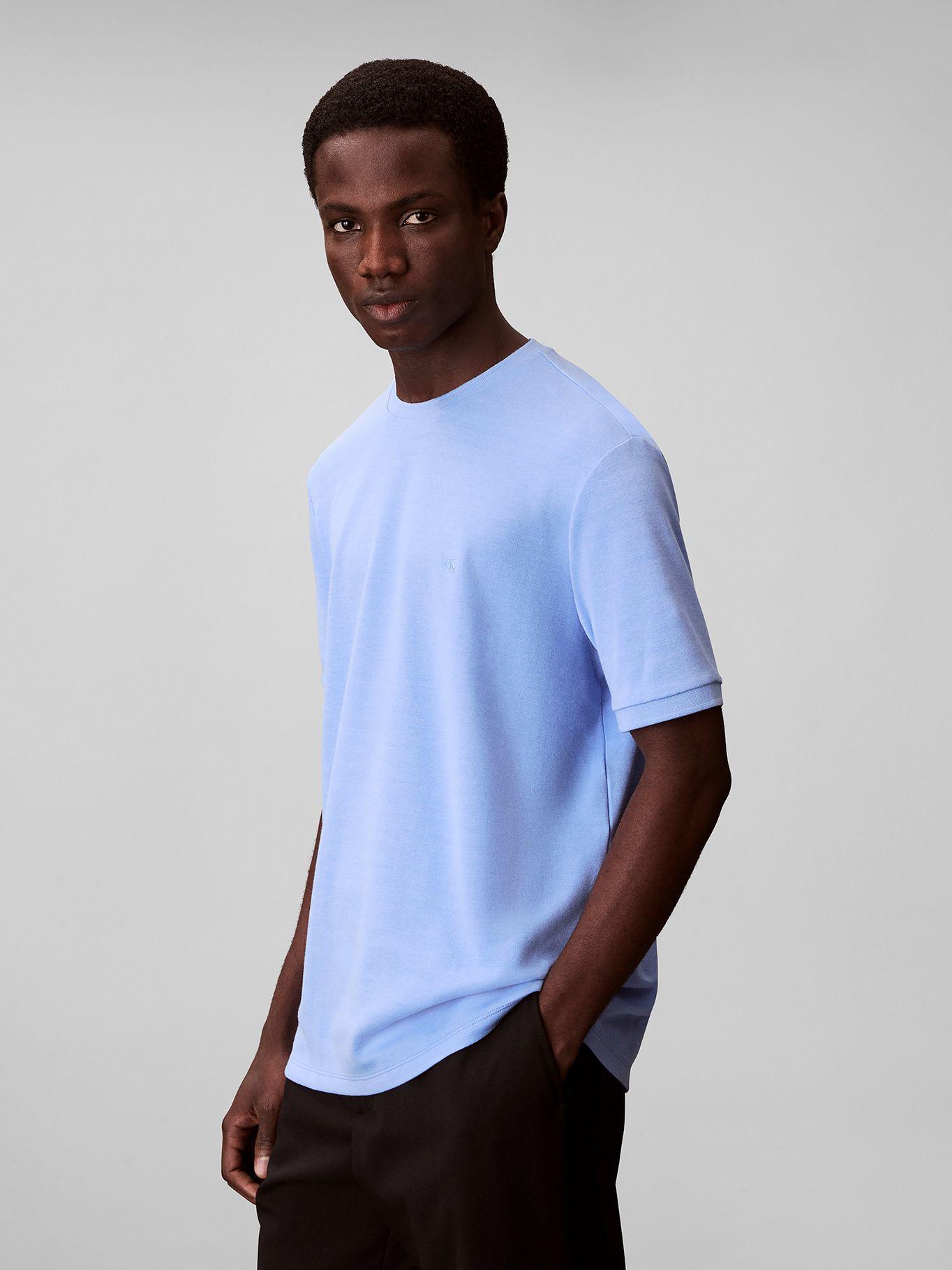 Polera de Rayas Sutiles Celeste Calvin Klein-3