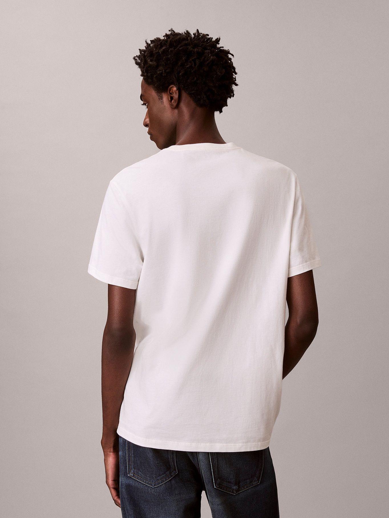 Polera con Estampado de Logo Blanco Calvin Klein-2