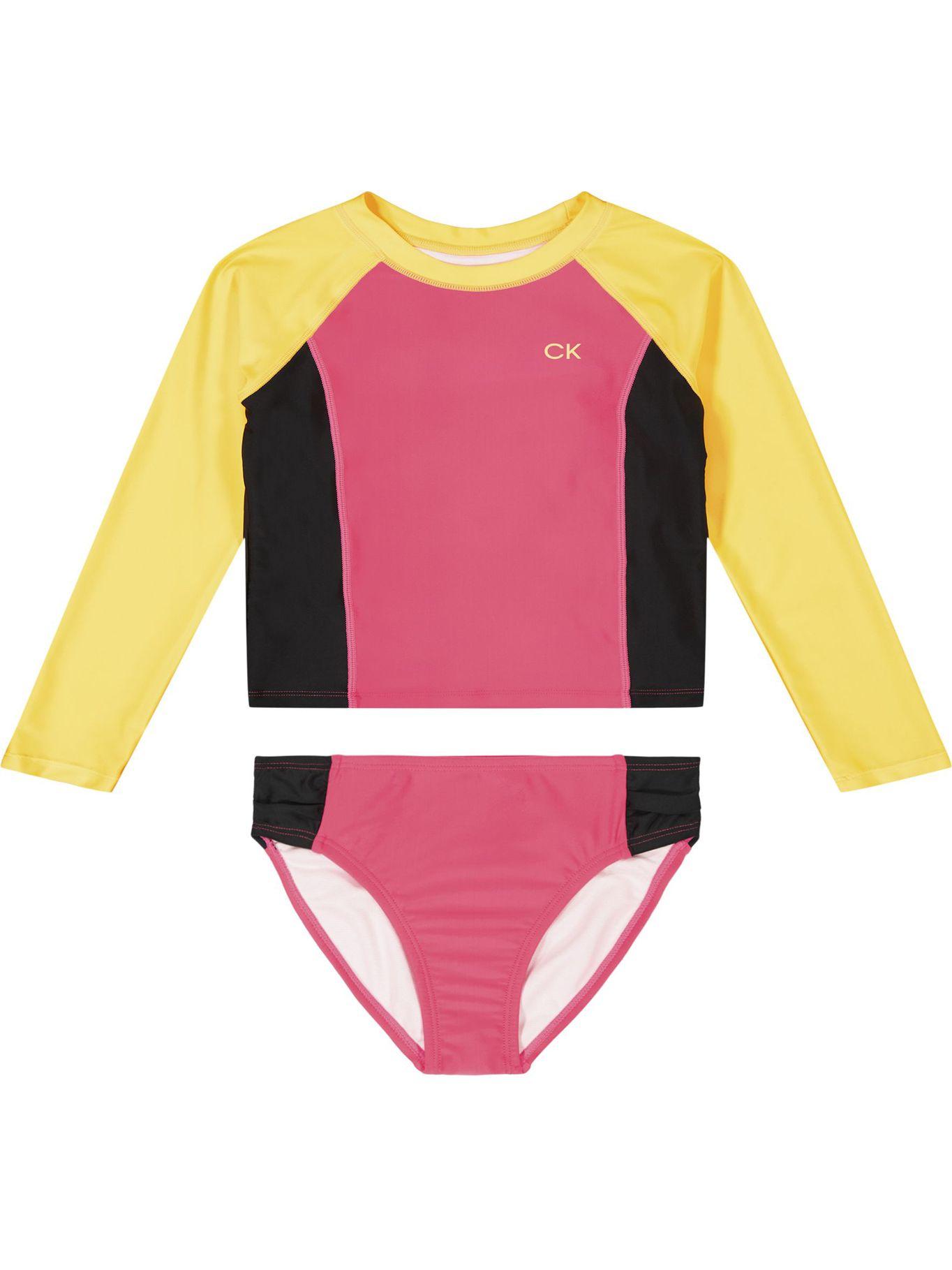 Traje de Baño Colorblock Rashguard Fucsia Calvin Klein-0