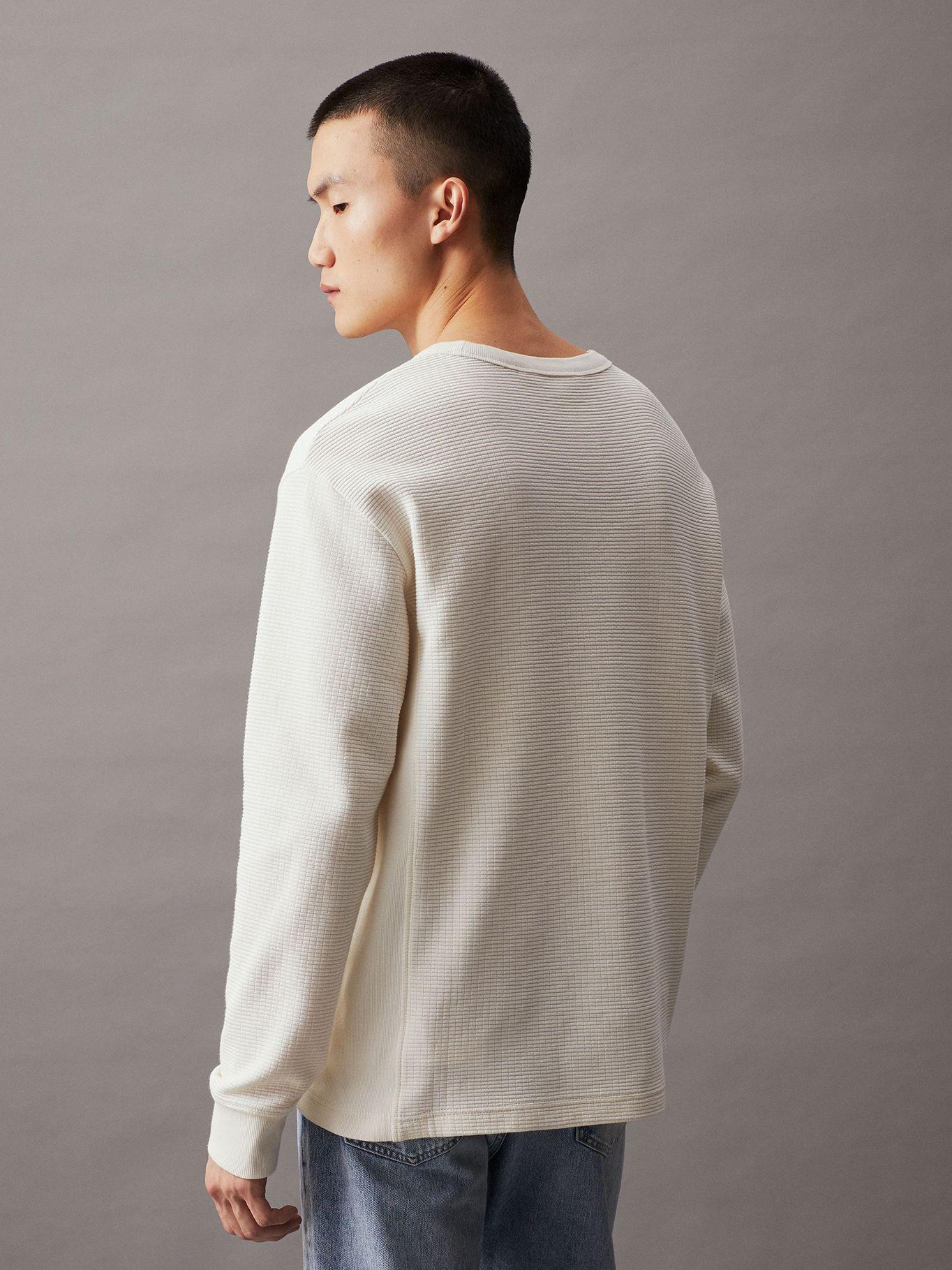 Polera LS City Grid Blanco Calvin Klein-2