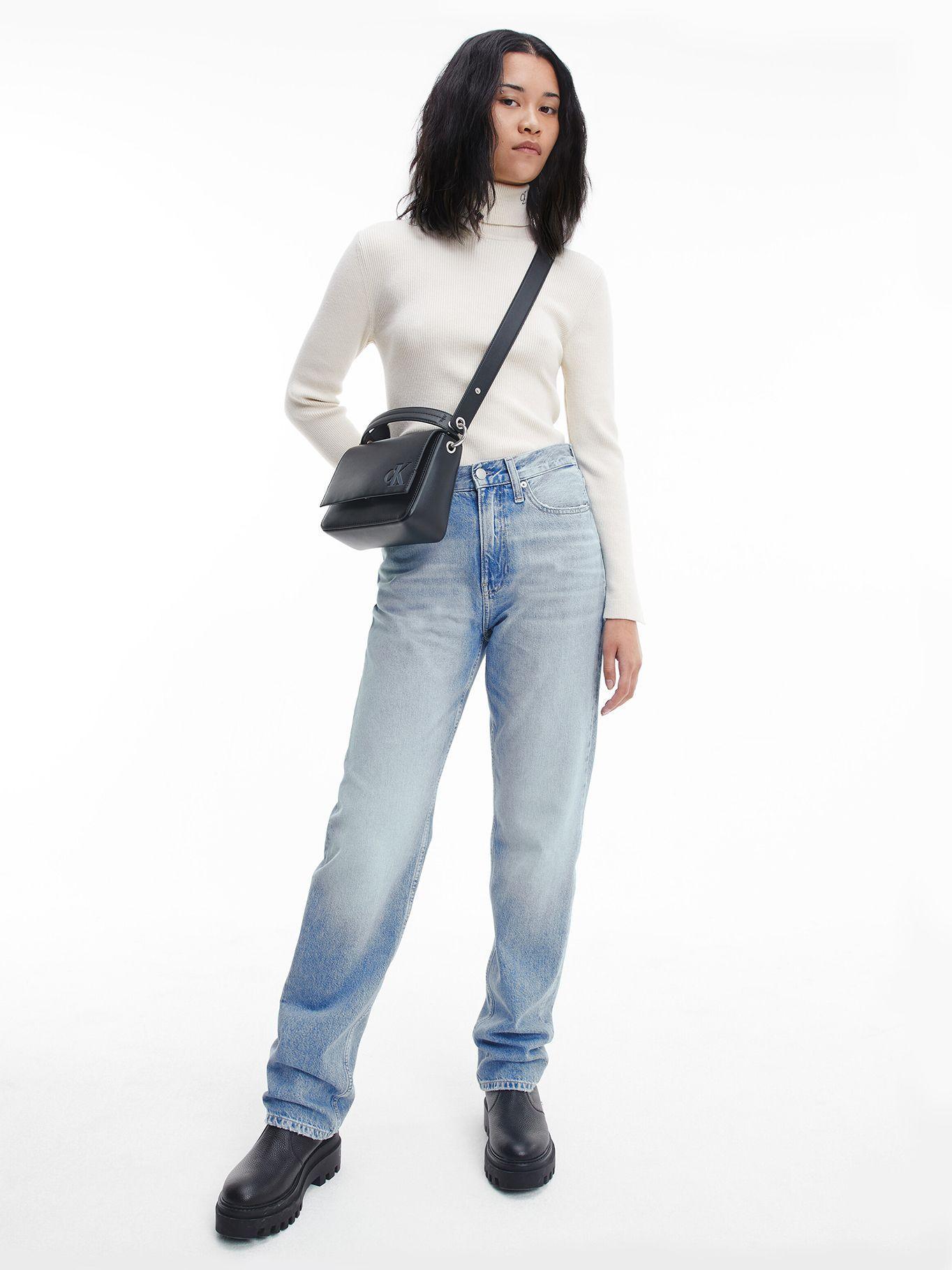 Suéter Ck Tight Roll Neck Blanco Calvin Klein-1