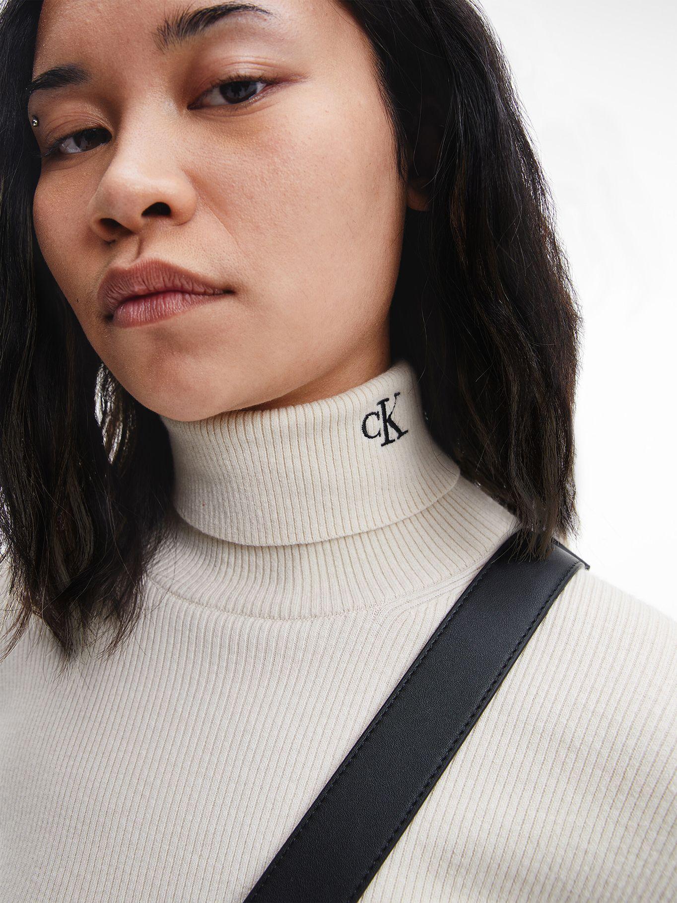 Suéter Ck Tight Roll Neck Blanco Calvin Klein-3