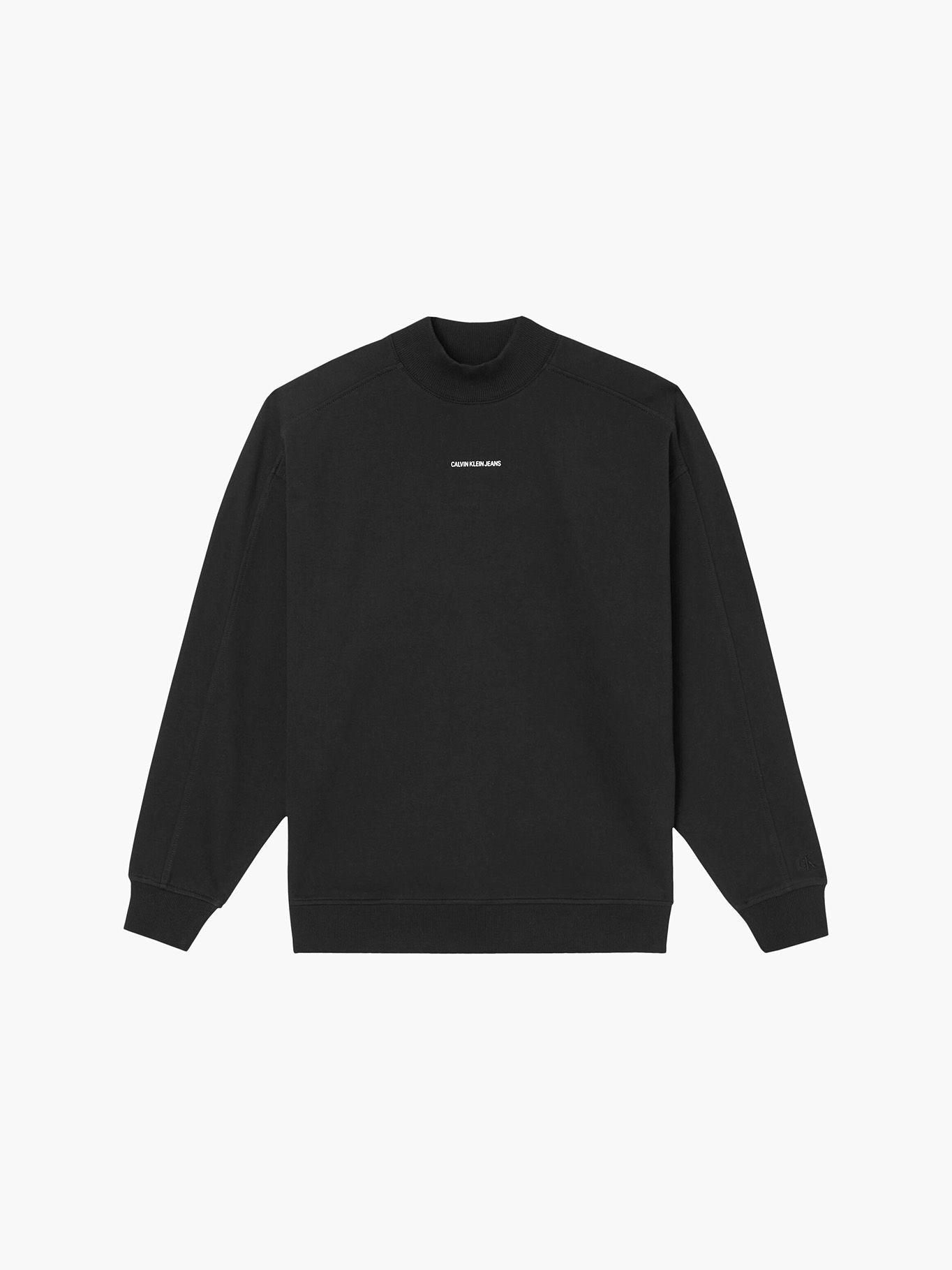 Polerón Micro Branding Negro Calvin Klein-4