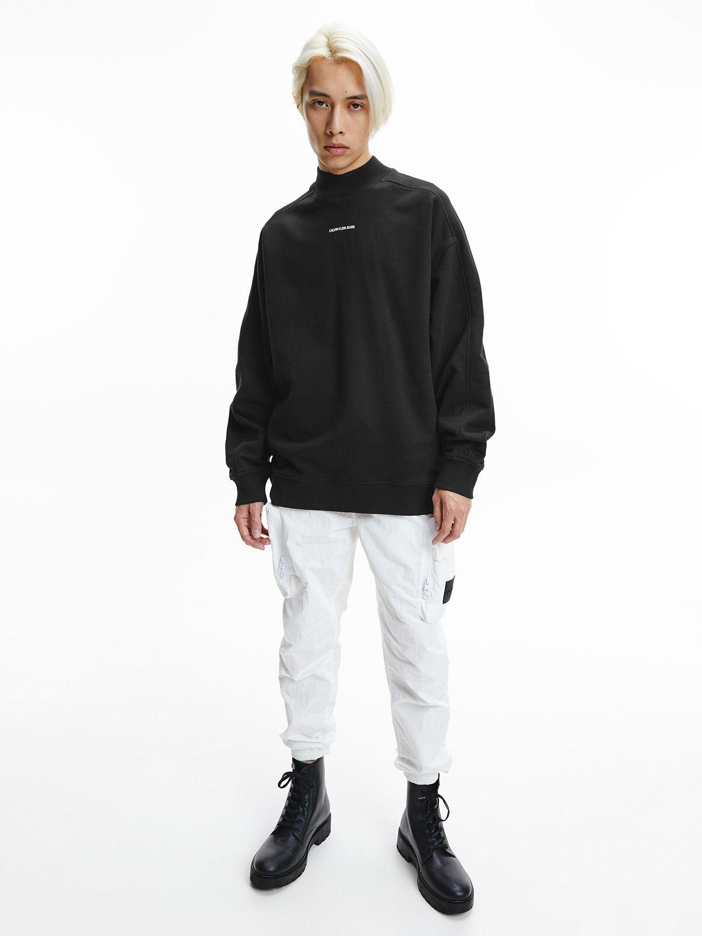 Polerón Micro Branding Negro Calvin Klein-1