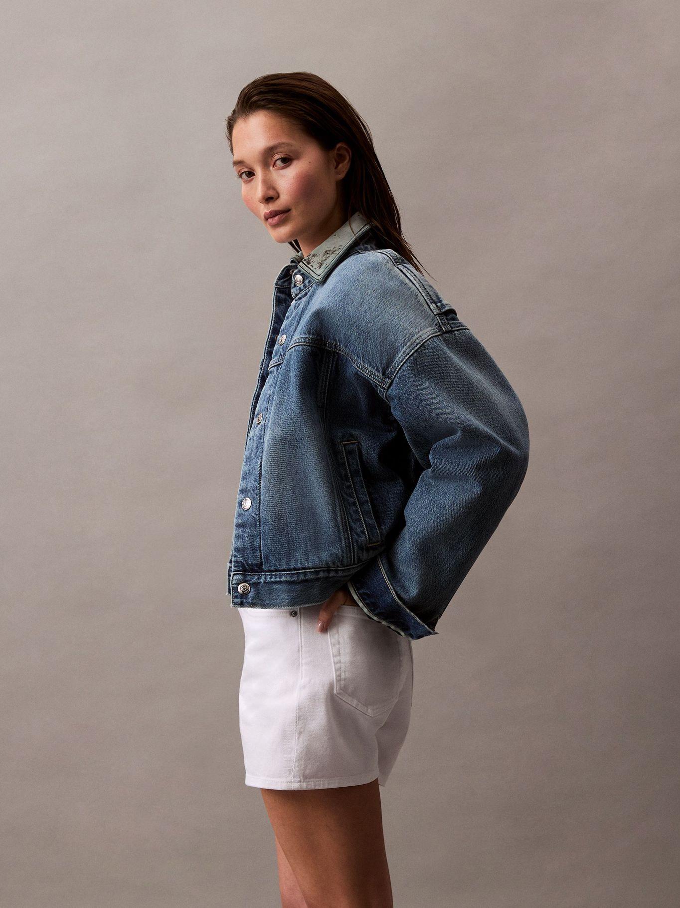 Short Rise Midi Blanco Calvin Klein-4