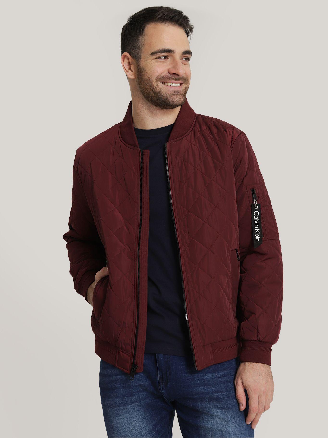 Chaqueta Bomber Quilted Burdeo Calvin Klein-0