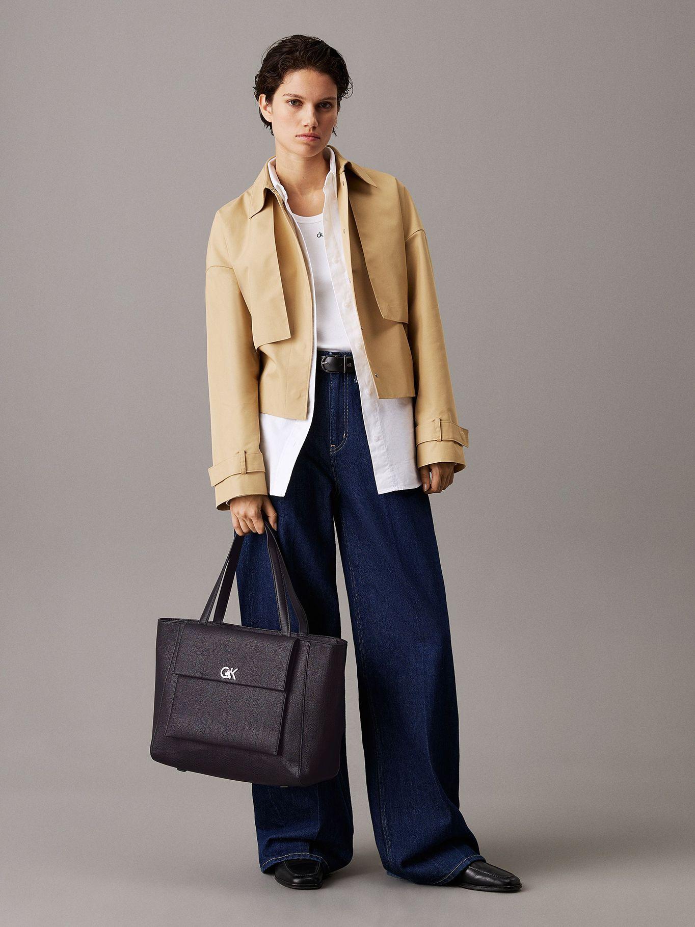 Cartera Tote Ck Medium Negro BEH Calvin Klein-4