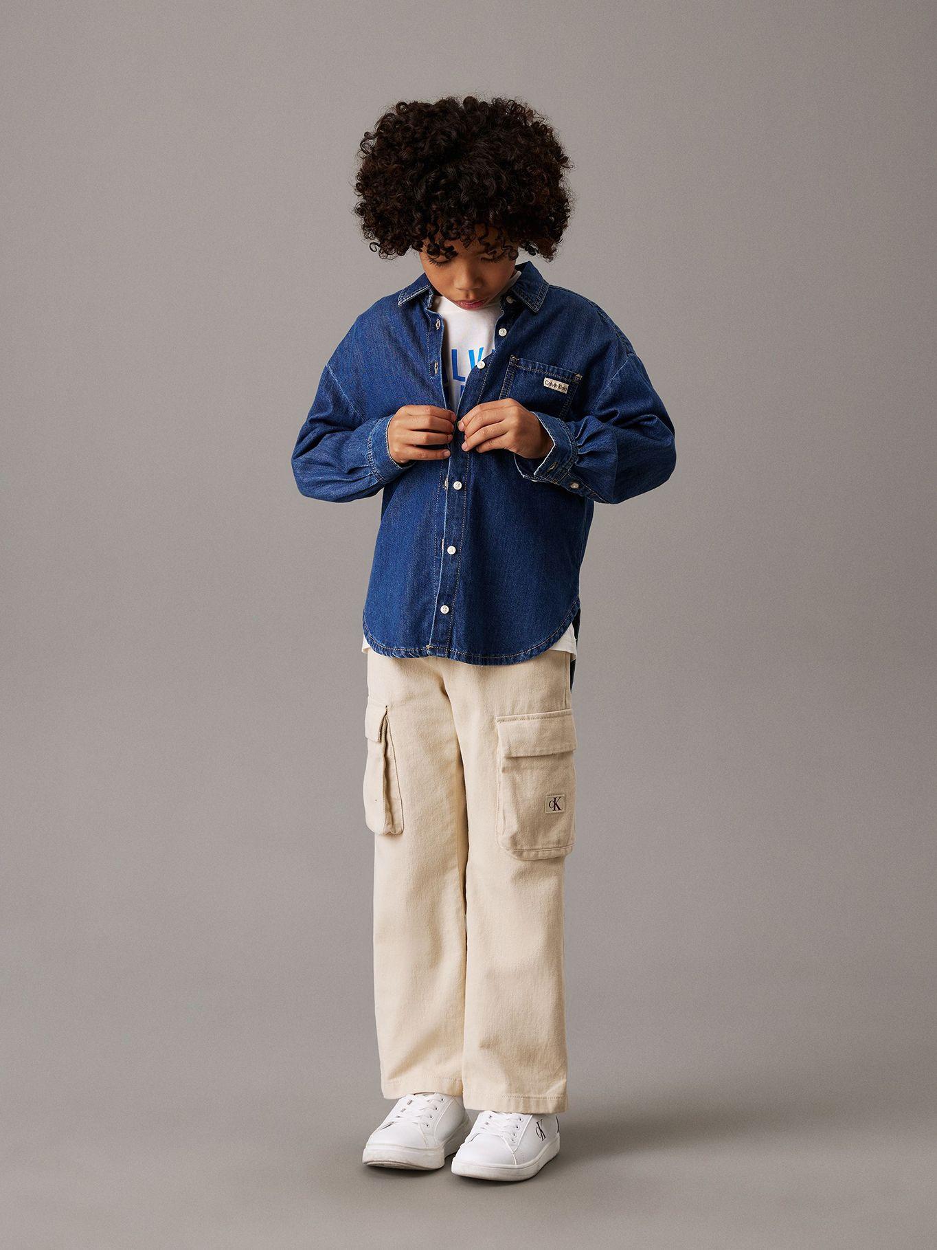 Polera Niño Bold Ck Graphic Blanco Calvin Klein-1