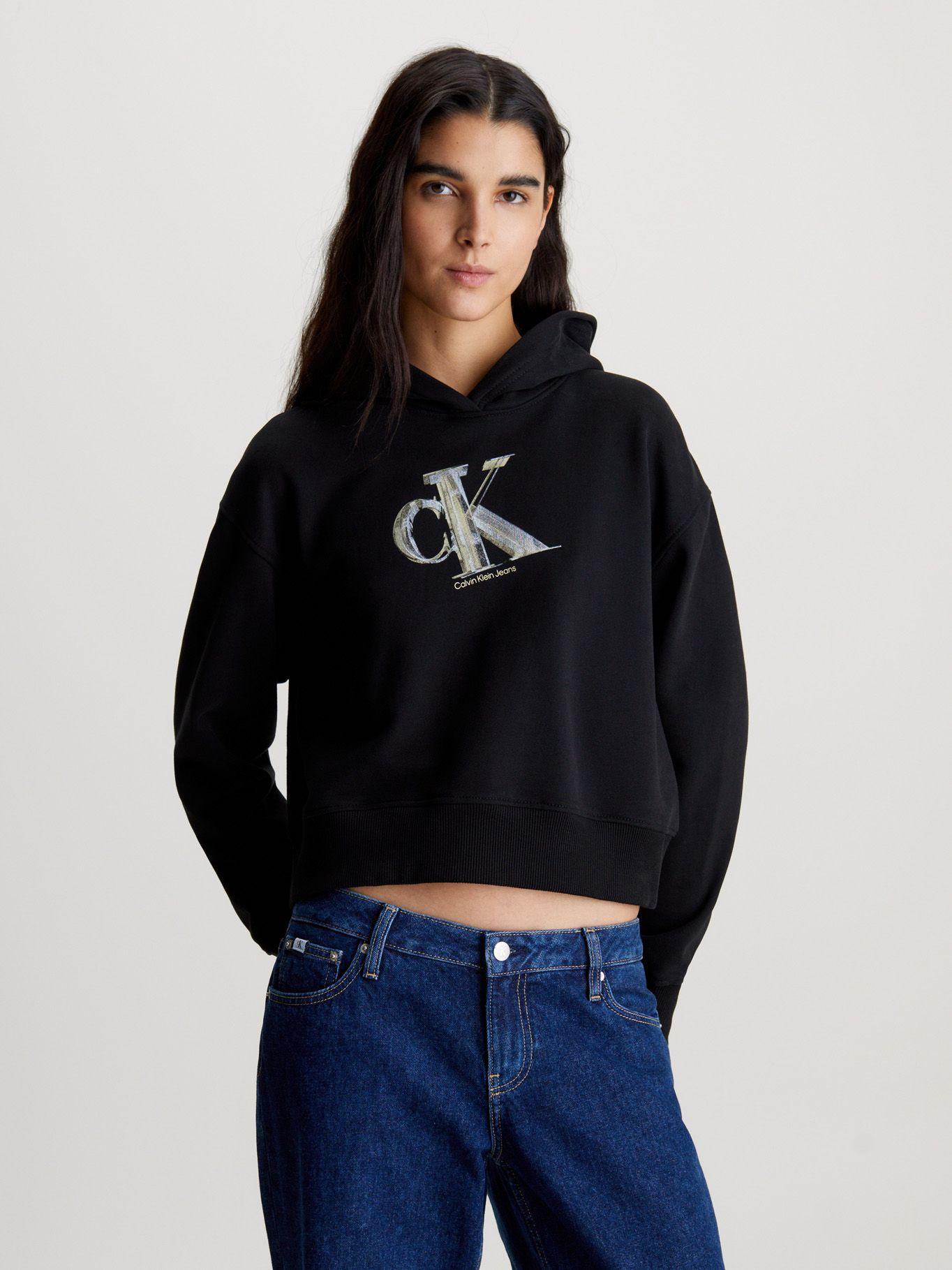 Polerón con Gorro Meta Ck Negro Calvin Klein-0