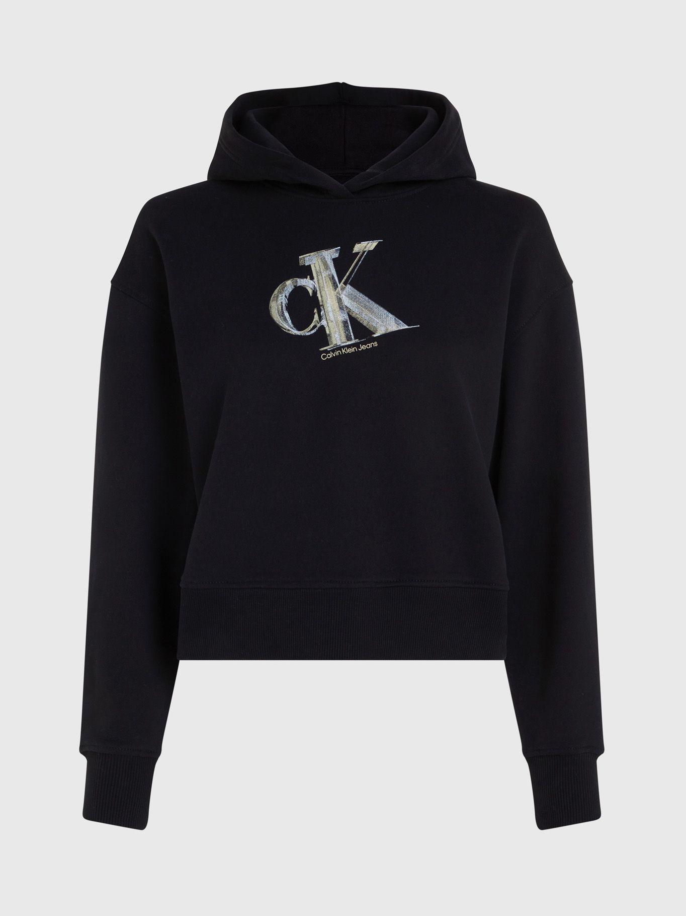 Polerón con Gorro Meta Ck Negro Calvin Klein-4