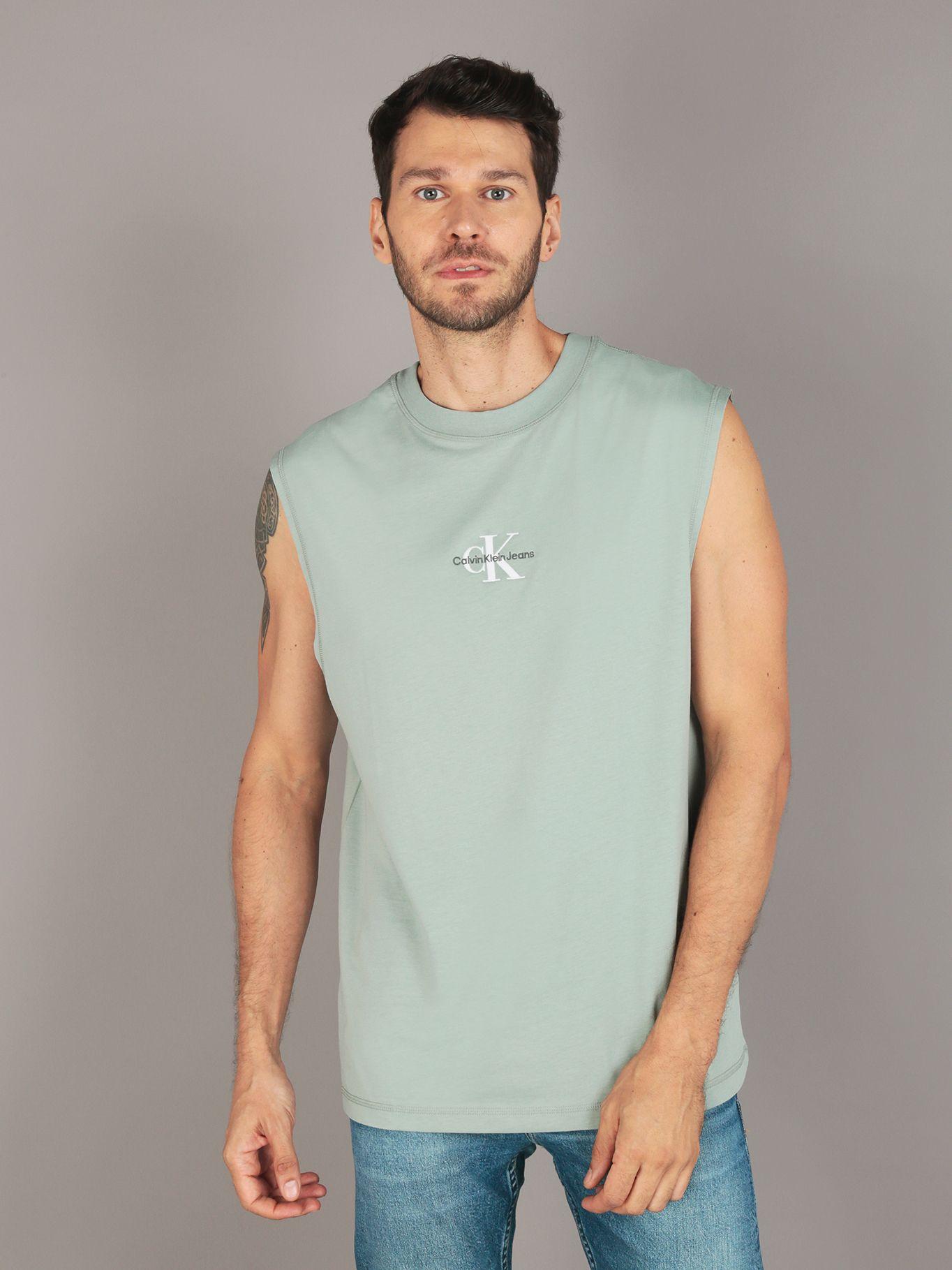 Polera Sin Mangas Monologo Verde Calvin Klein-0
