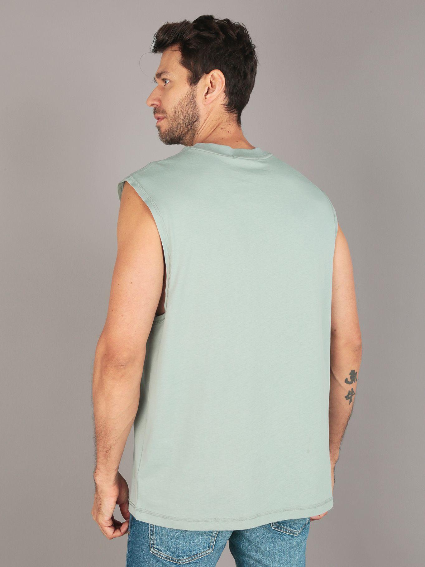 Polera Sin Mangas Monologo Verde Calvin Klein-2