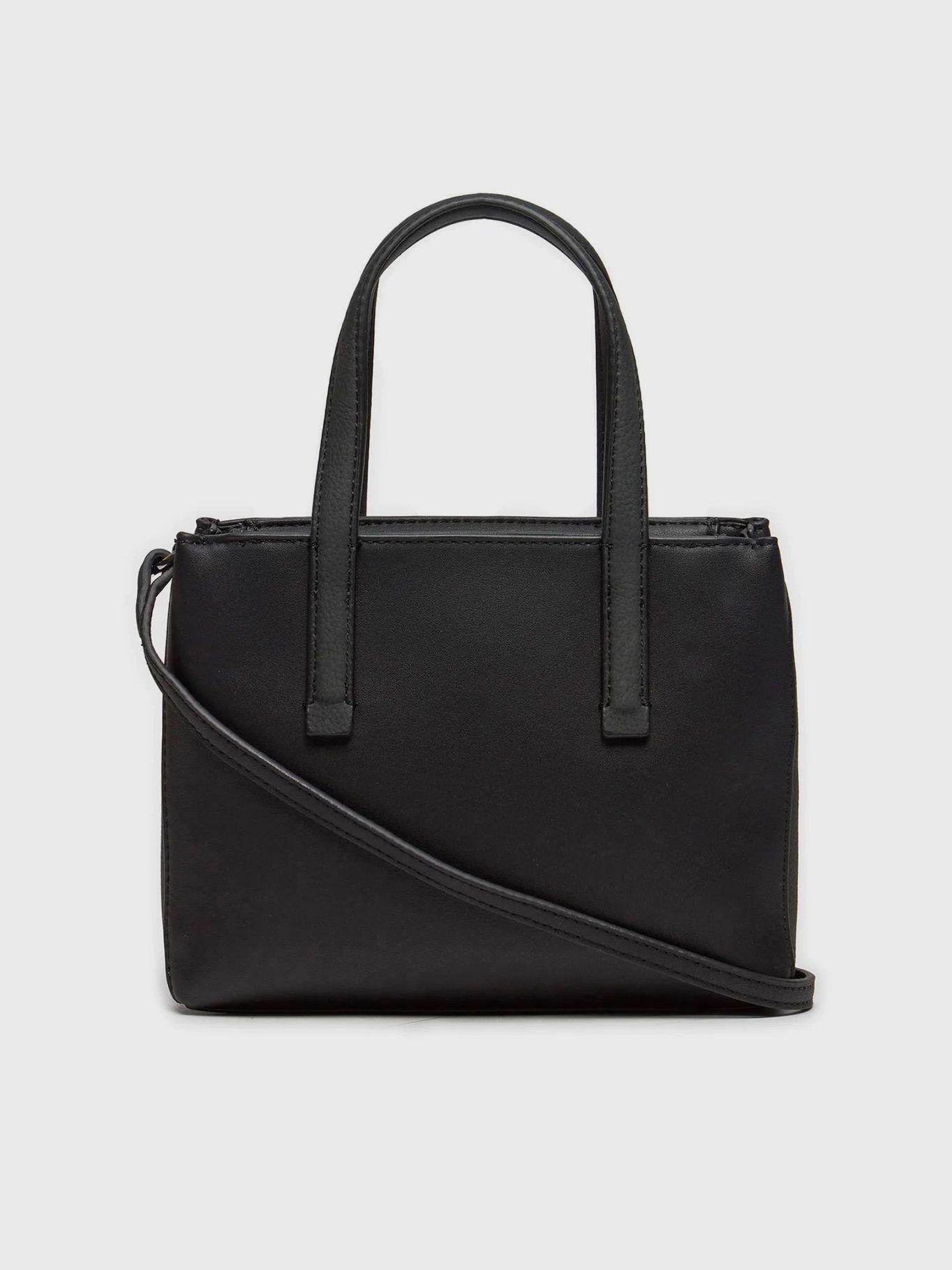 Cartera Tote Ck Must Nubuck Negro Calvin Klein-1