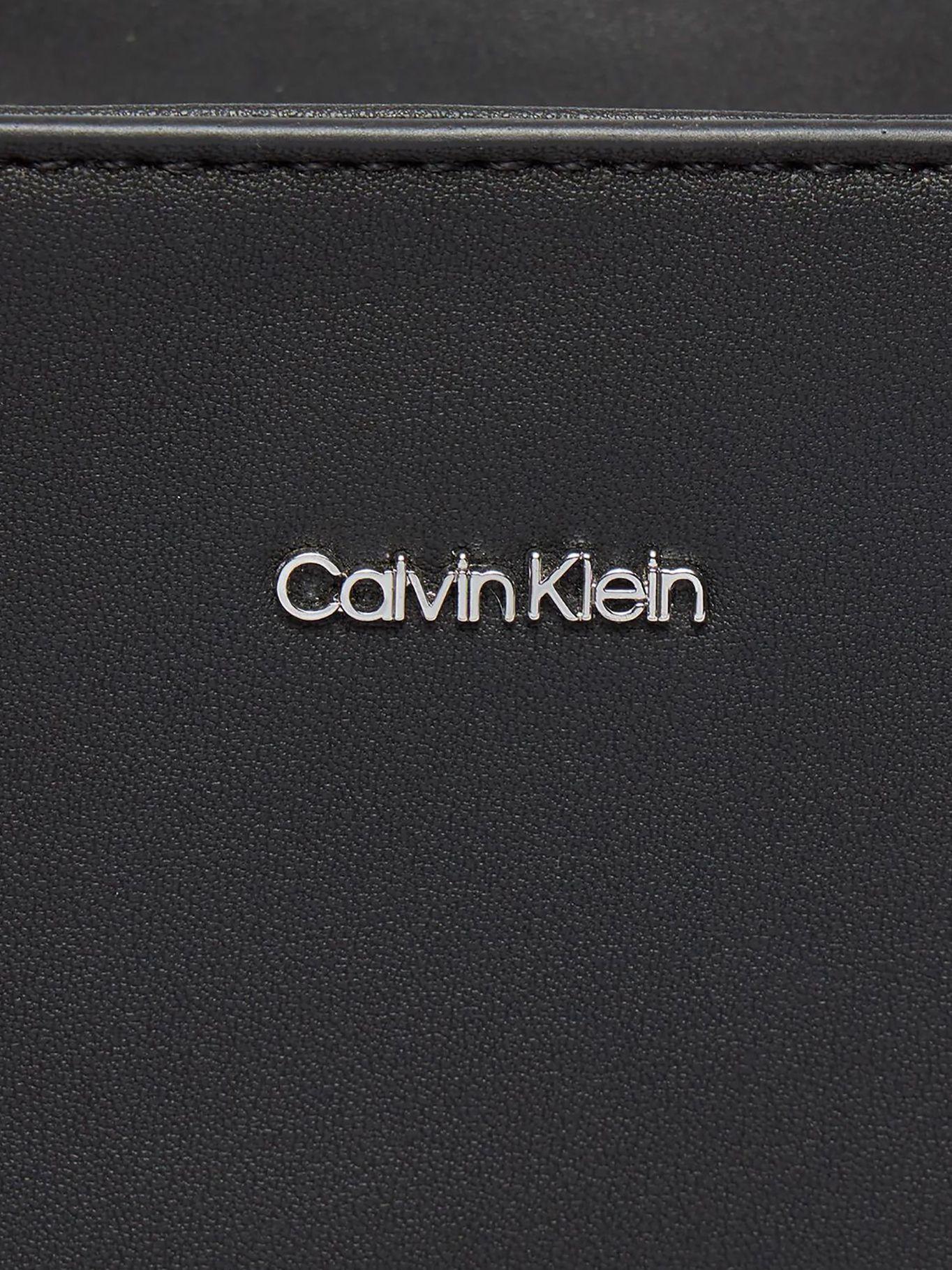 Cartera Tote Ck Must Nubuck Negro Calvin Klein-3