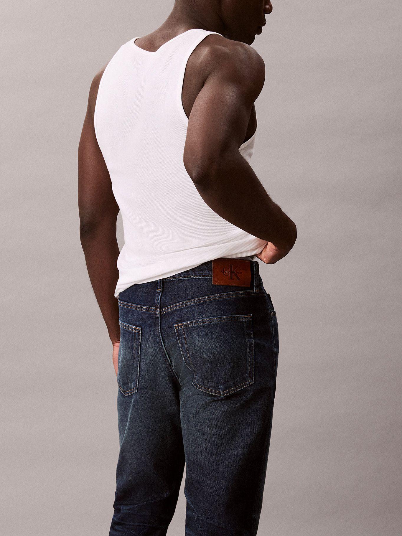 Jeans Slim Tapered Térmico Azul Calvin Klein-2