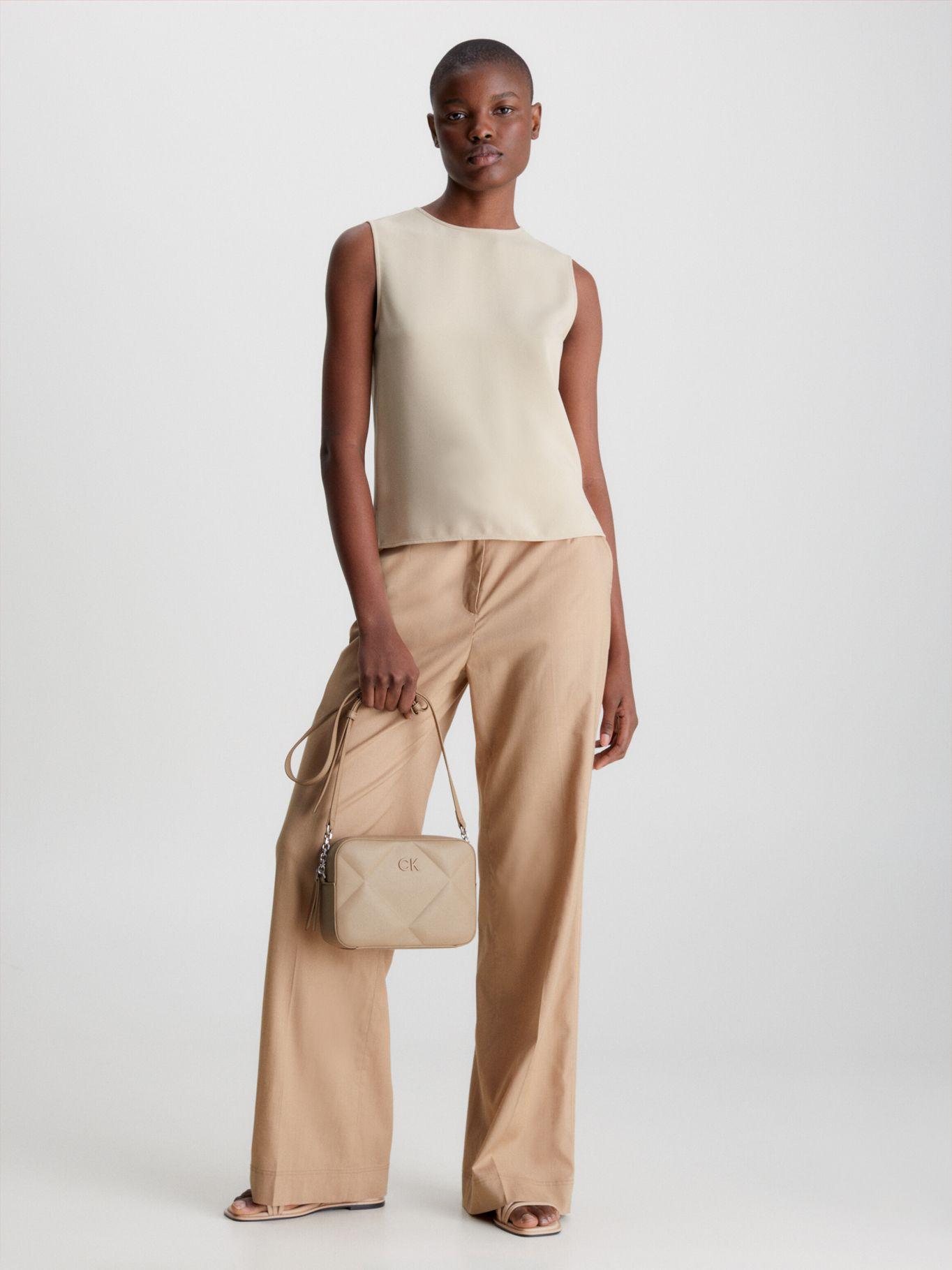 Bandolera Re-Lock Quilt Beige Calvin Klein-3