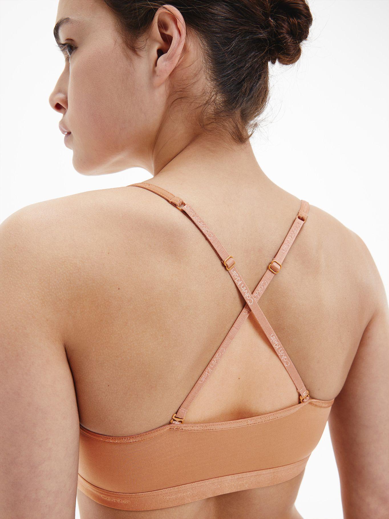 Bralette Unlined Body Natural Café Calvin Klein-2