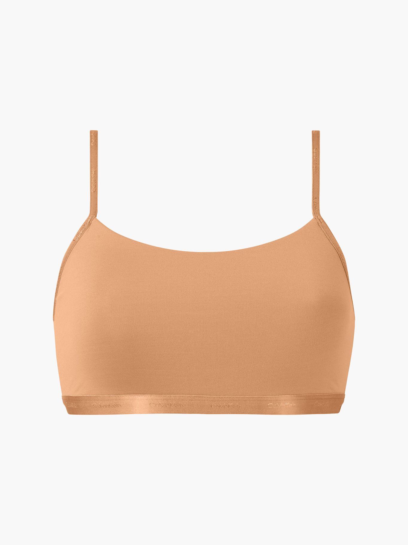 Bralette Unlined Body Natural Café Calvin Klein-4