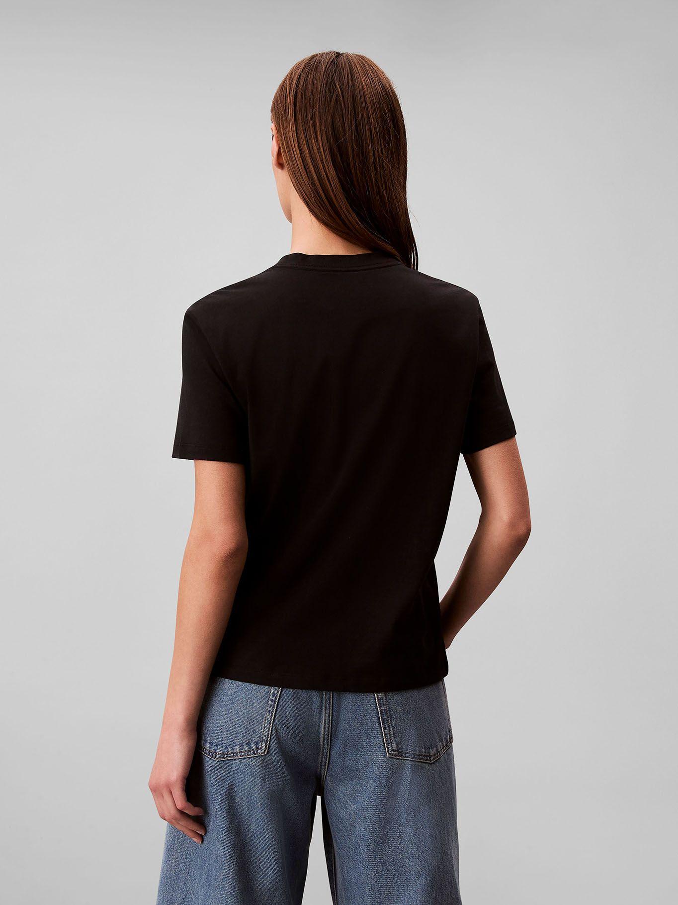 Polera con Logo Estampado Tipo Boxed Negro Calvin Klein-2