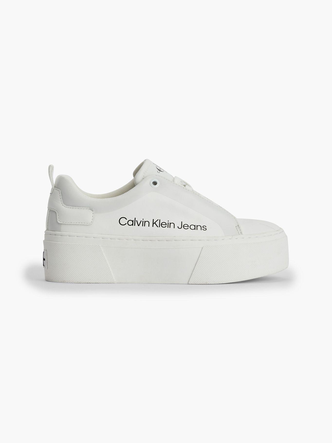Zapatilla Cupsole Flatform Laceup Low Blanco Calvin Klein-4