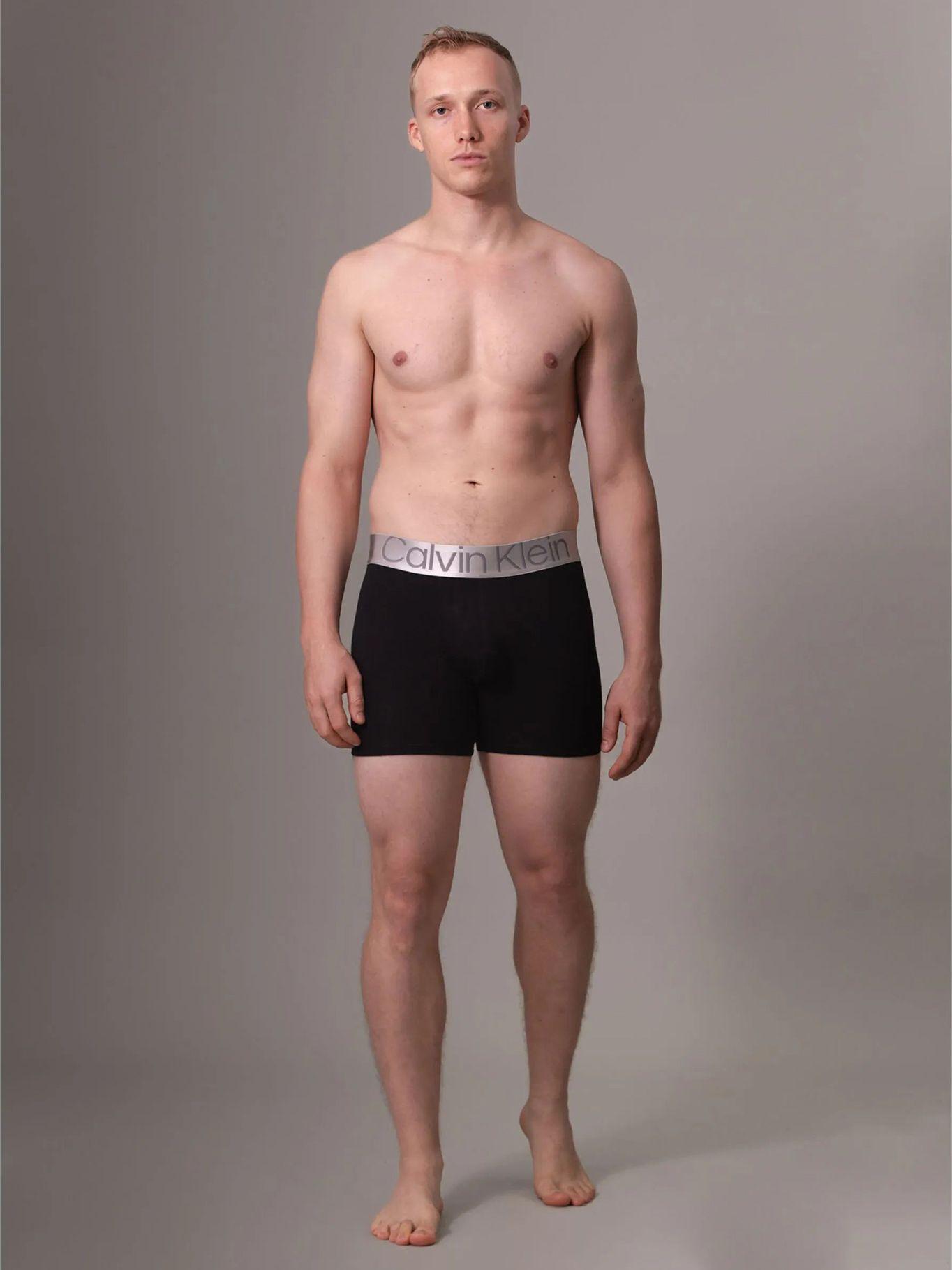 Pack 3 Bóxers Brief Steel Cotton Negro Calvin Klein-2