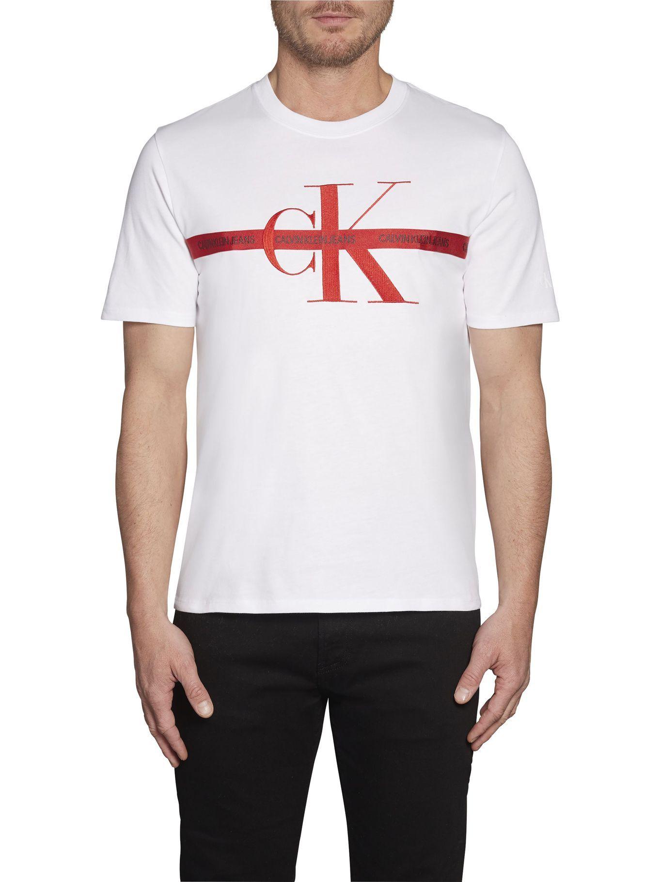 Polera Taping Blanco Calvin Klein-3