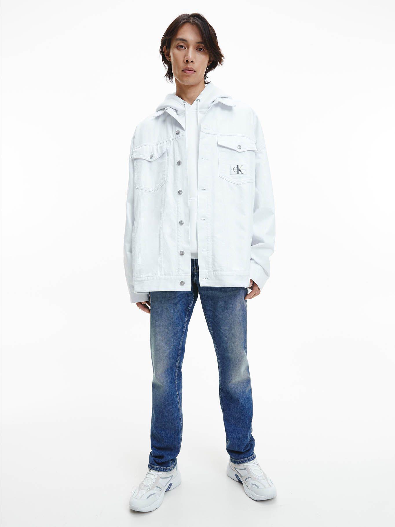 Jeans desteñidos de corte recto Azul Calvin Klein-1