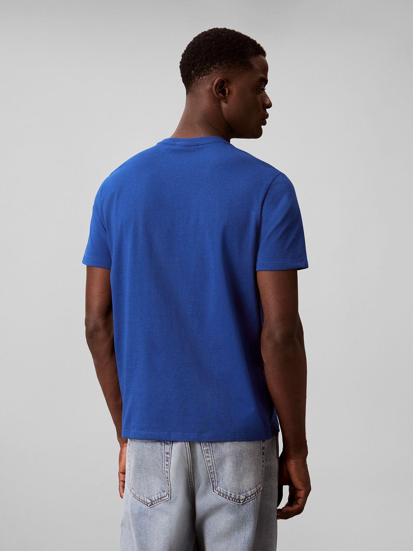 Polera de Micro Monograma Bordado Azul Calvin Klein-2