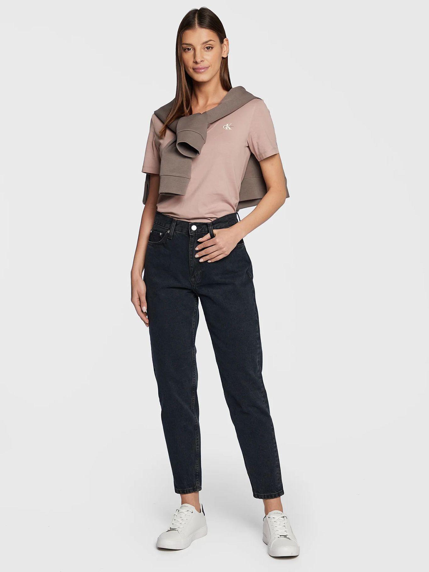 Camiseta de algodón orgánico Rosado Calvin Klein-1