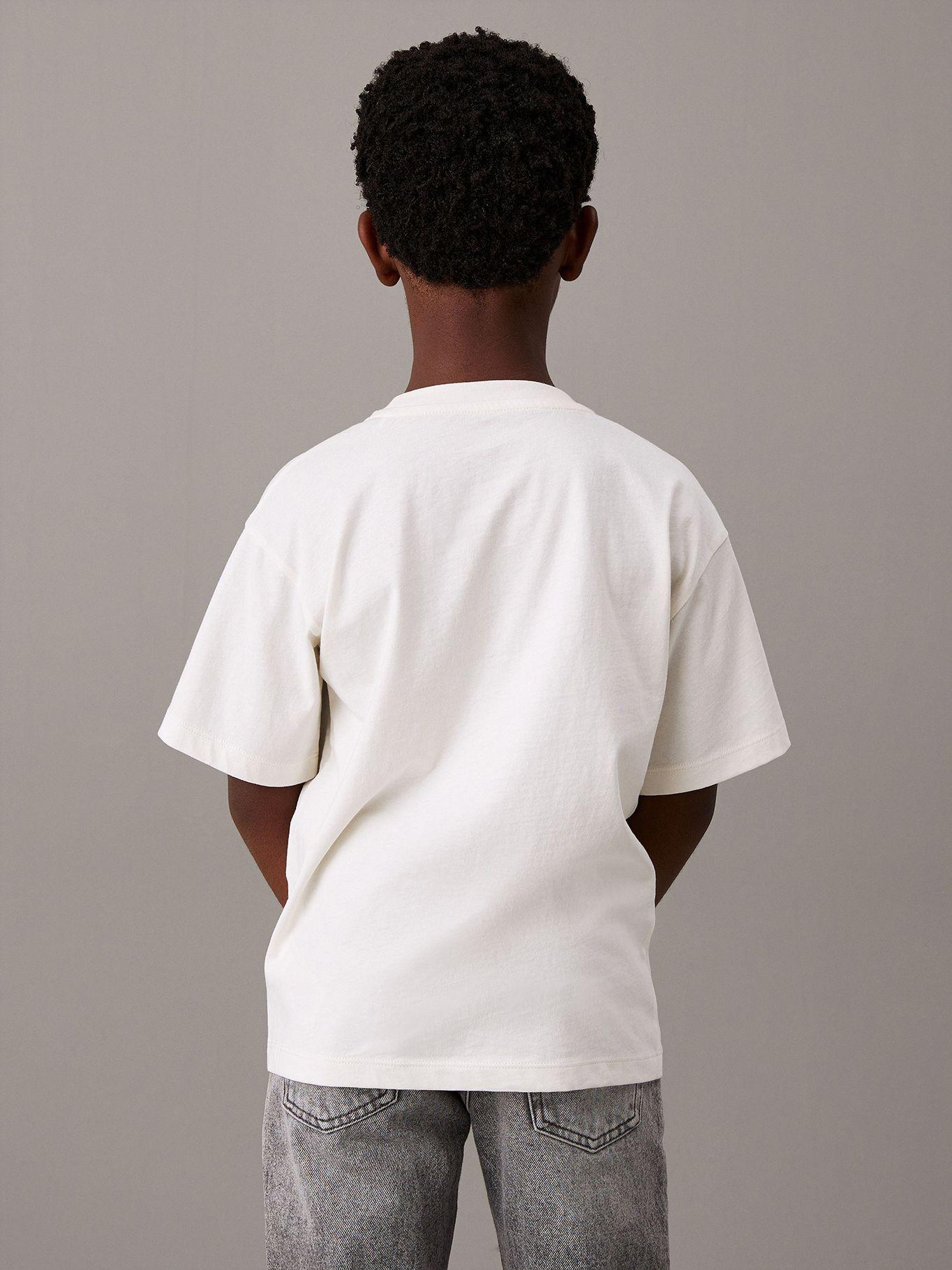 Polera Niño Logo Graphic Blanco Calvin Klein-2